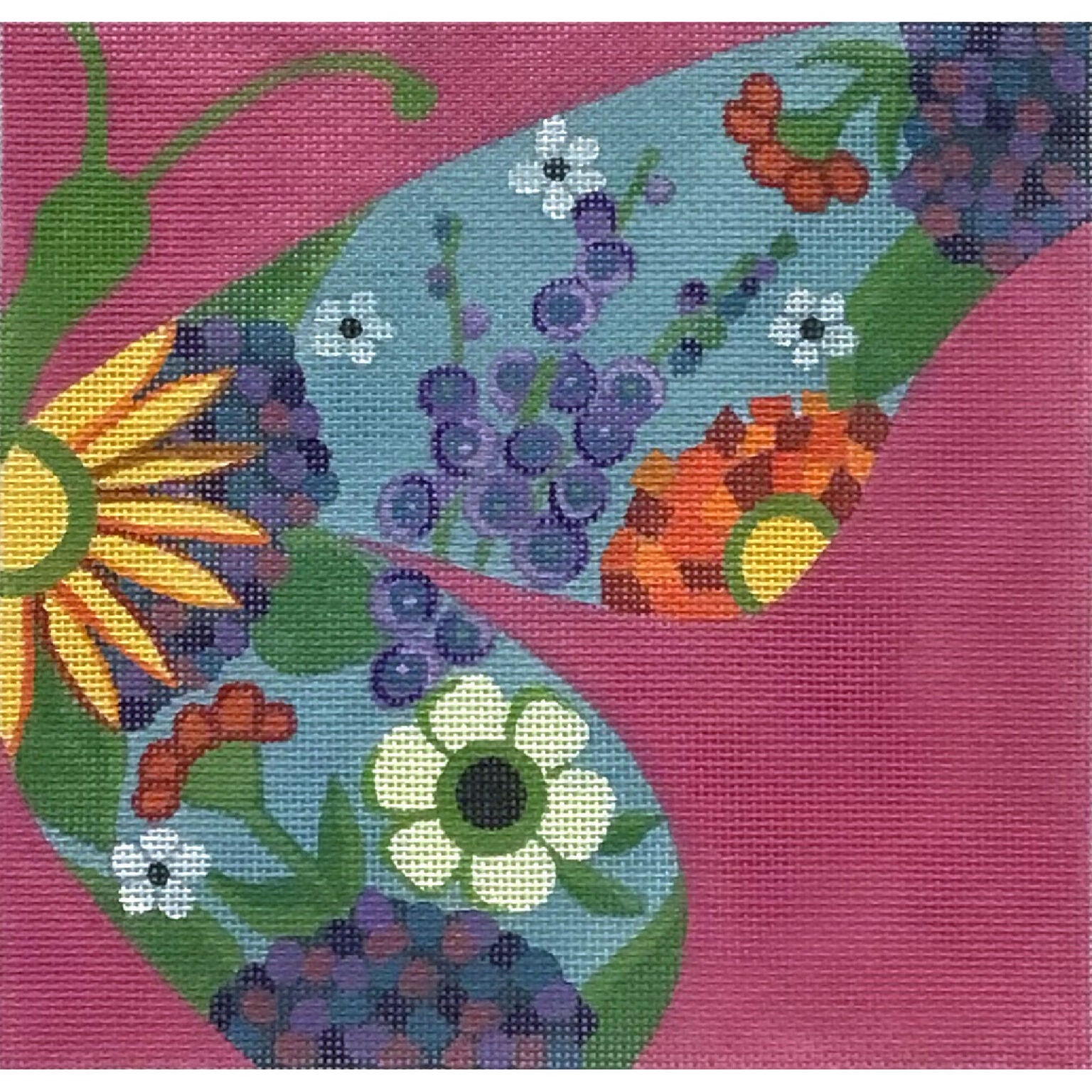 Half Floral Butterfly - Pink AP4849