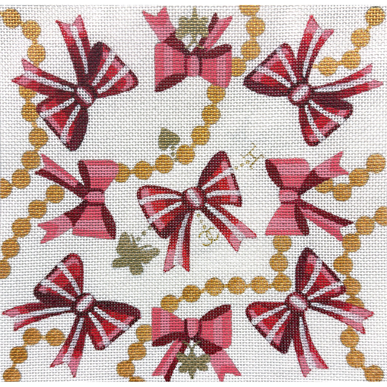 Red Bows w/Pearls AP4954