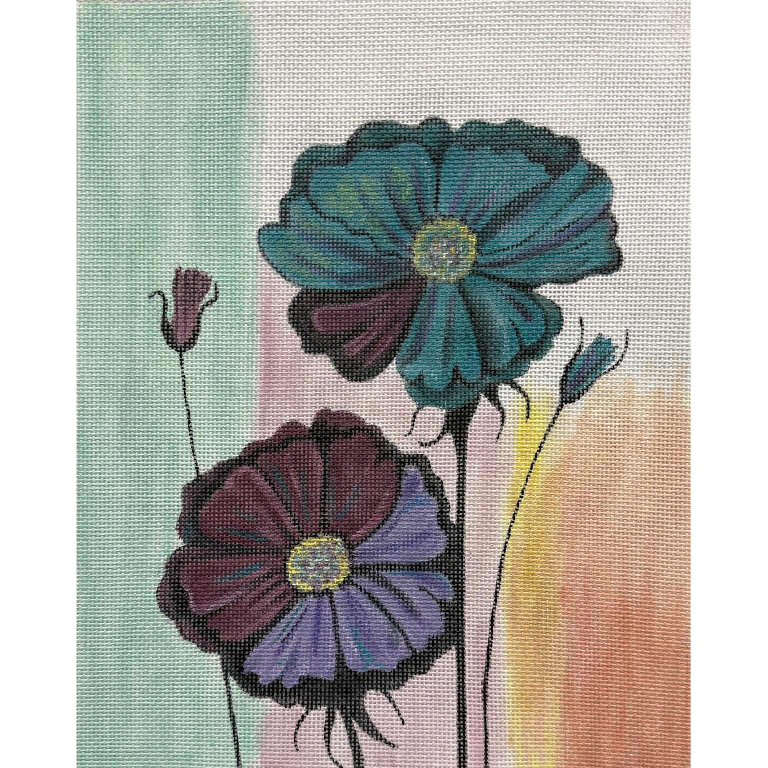 Purple and Tea Floral AP4962