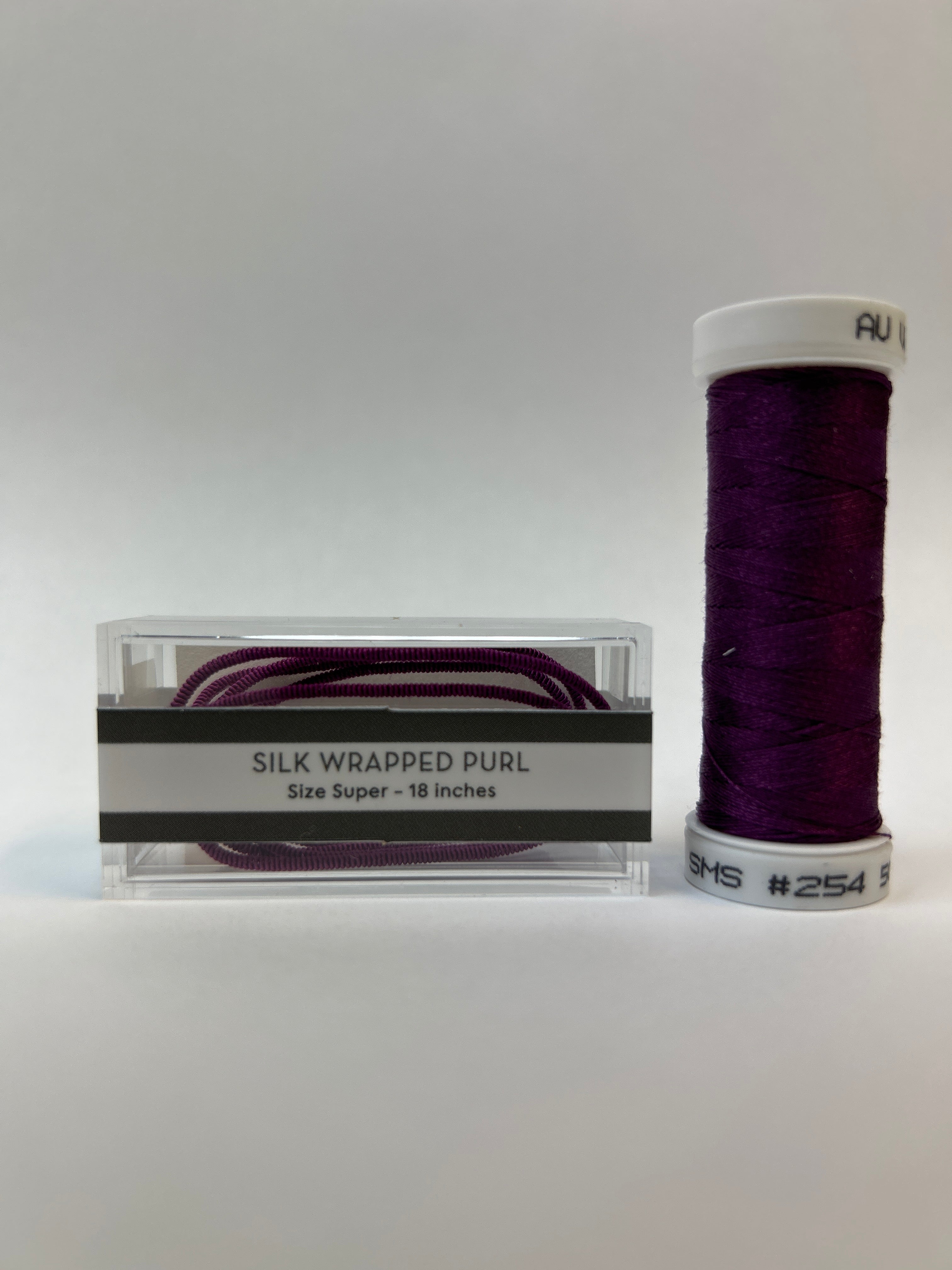 Silk Wrapped Purl Super Size with Couching Thread