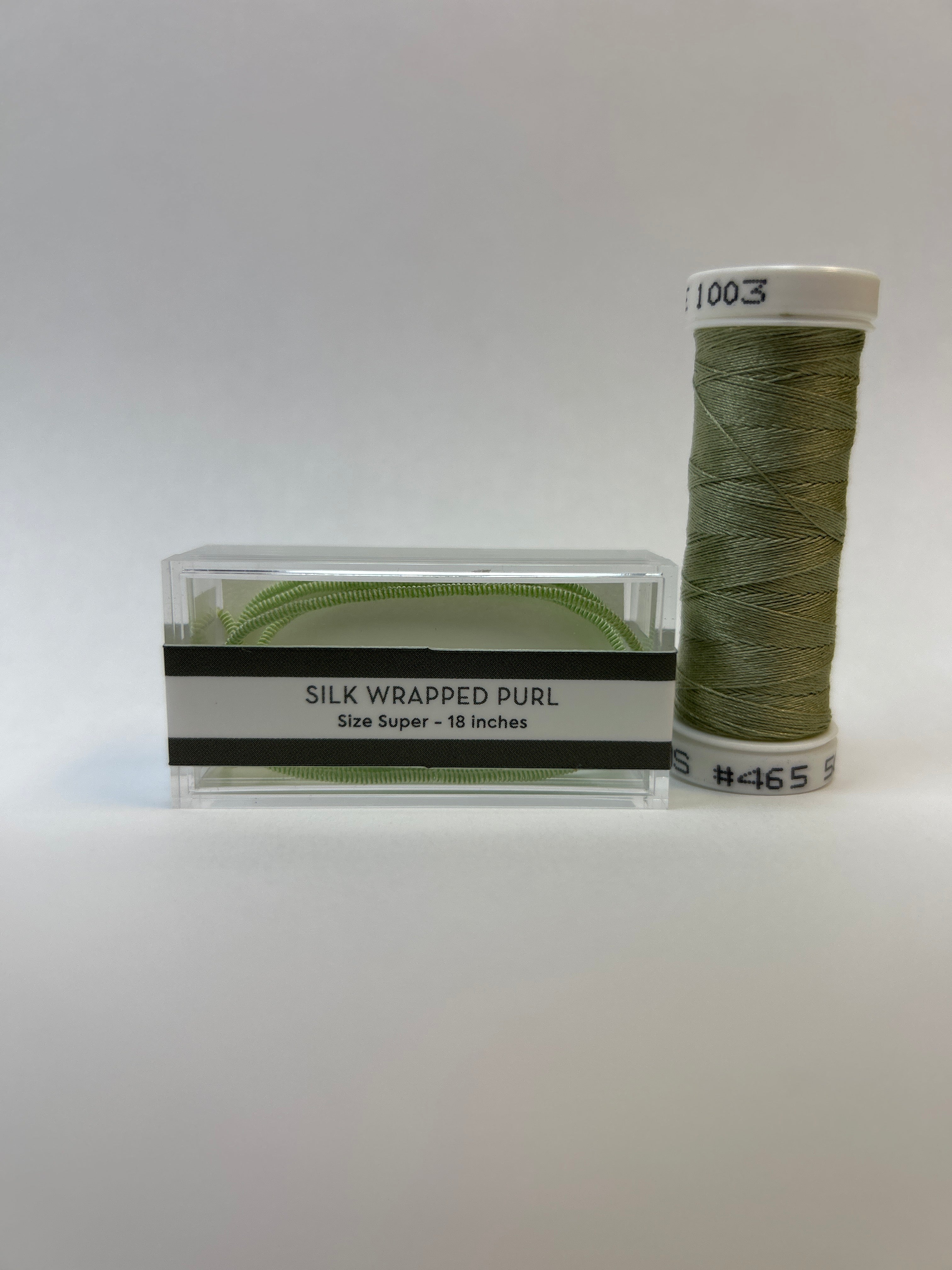 Silk Wrapped Purl Super Size with Couching Thread