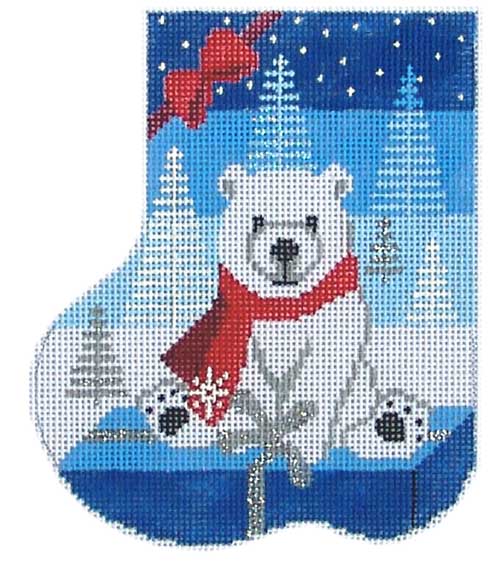 Polar Bear  Mini Sock C233