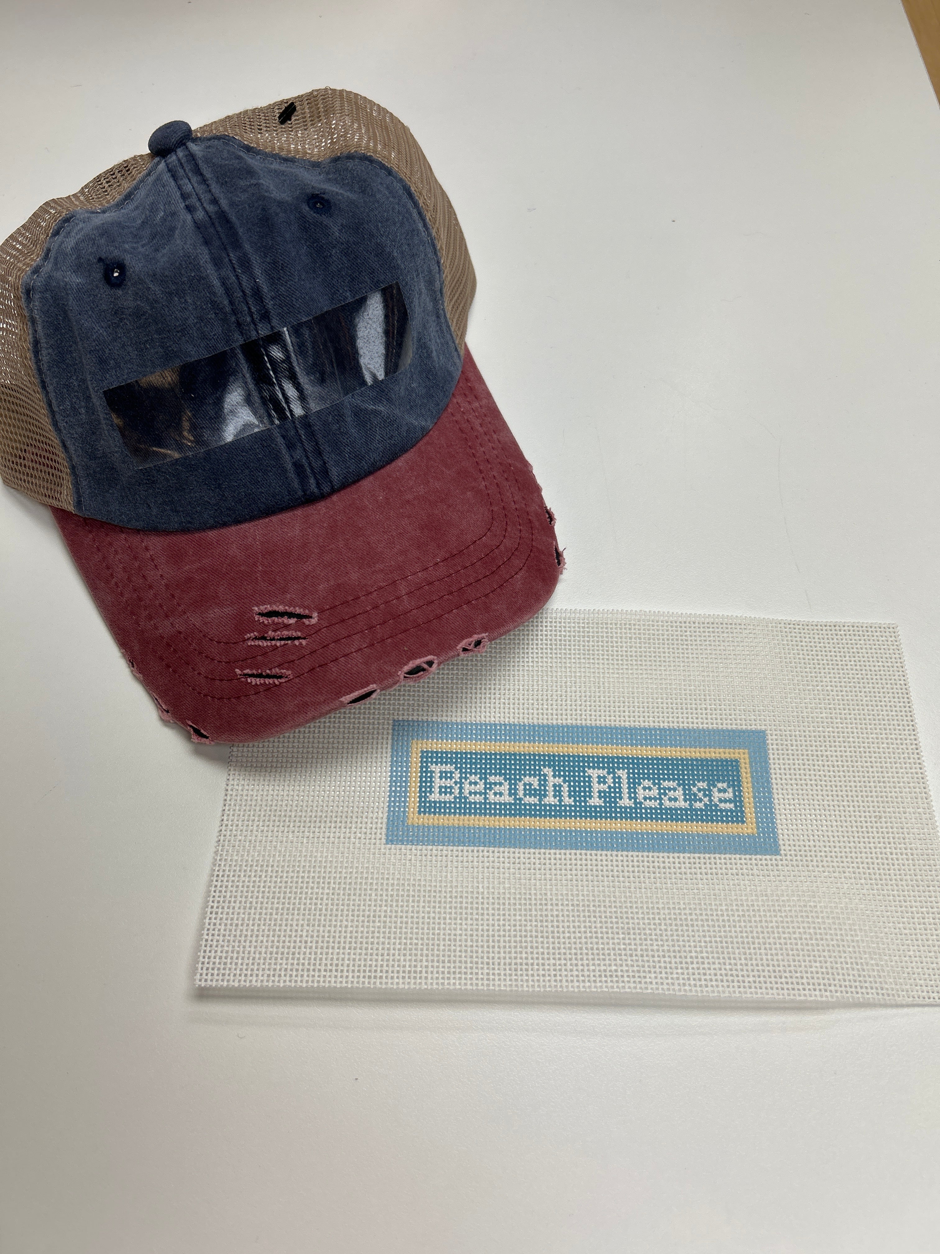 Pixel Fringe  Hats Self Finishing