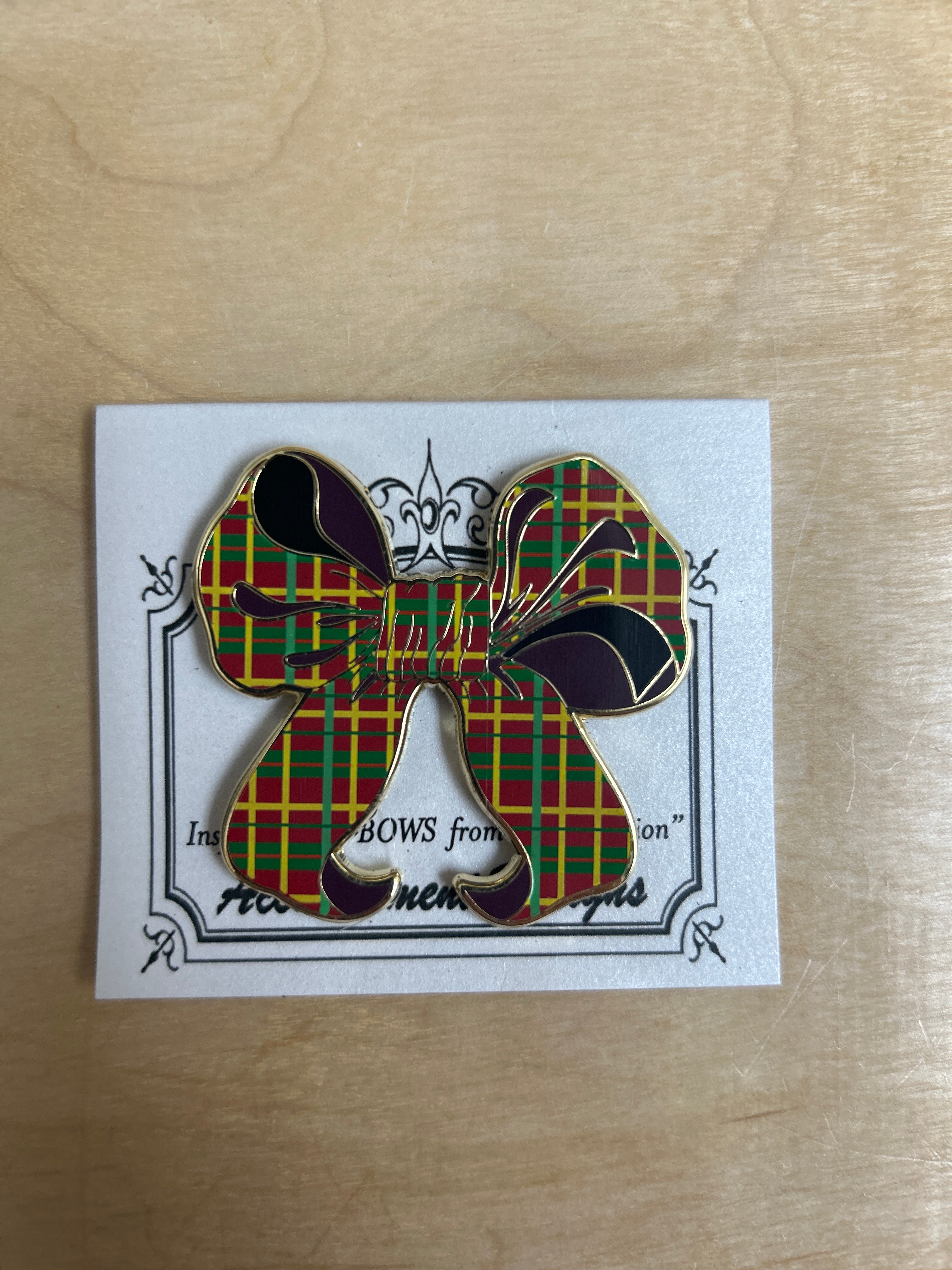 Plaid Bow Needleminder