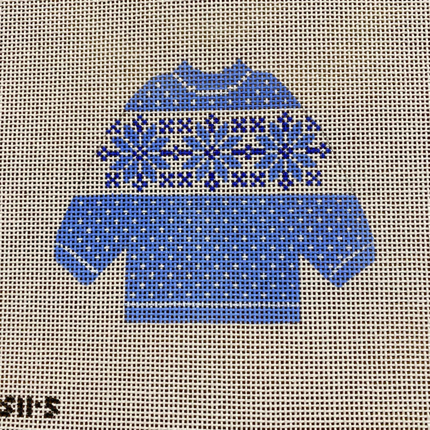 Blue Snowflake Pullover SI15