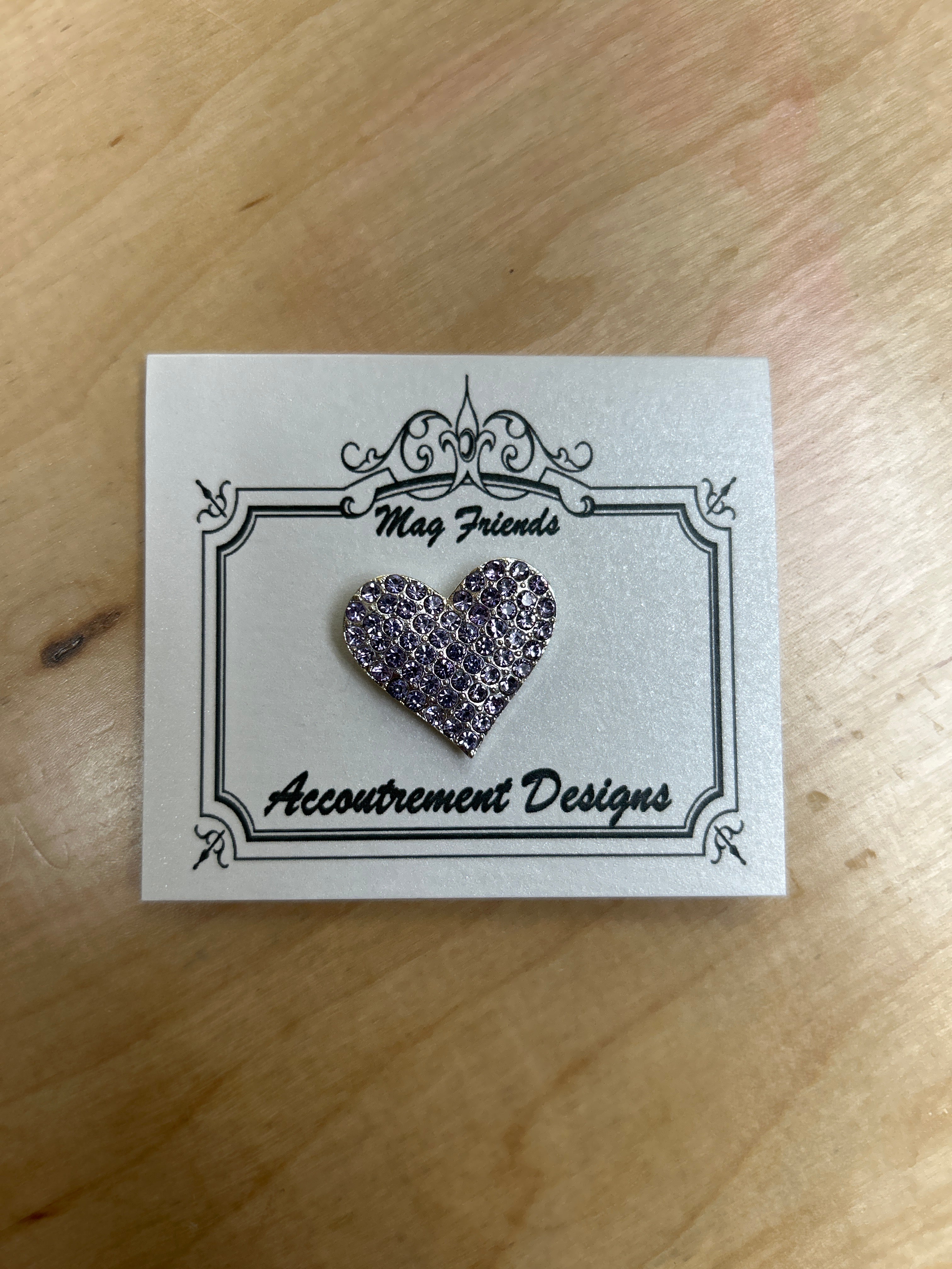 Purple Crystal Heart Needleminder