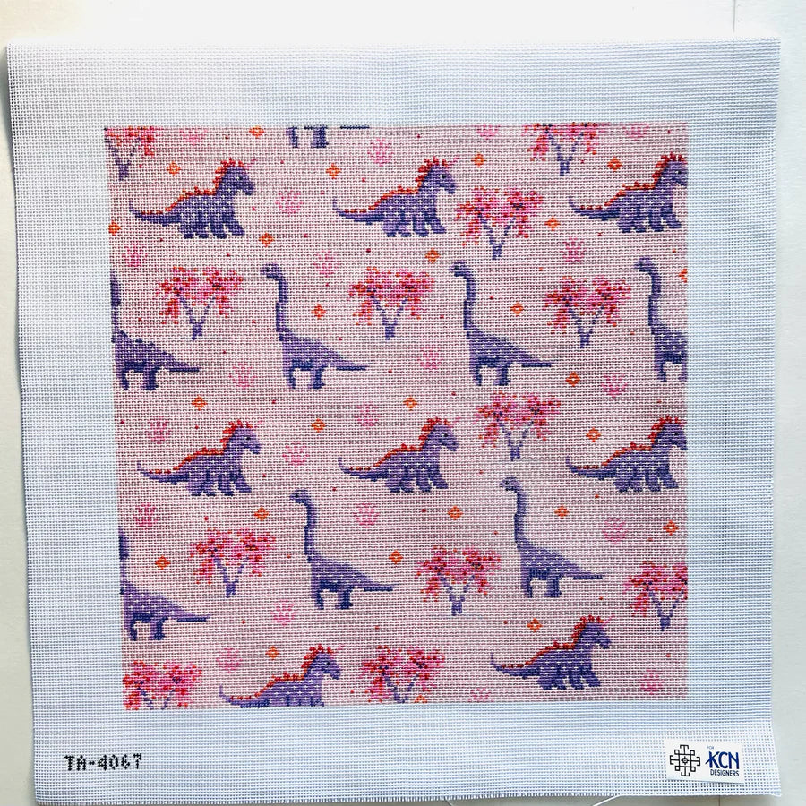 Dinosaur Large Square Canvas (Pink & Purple) TA4067