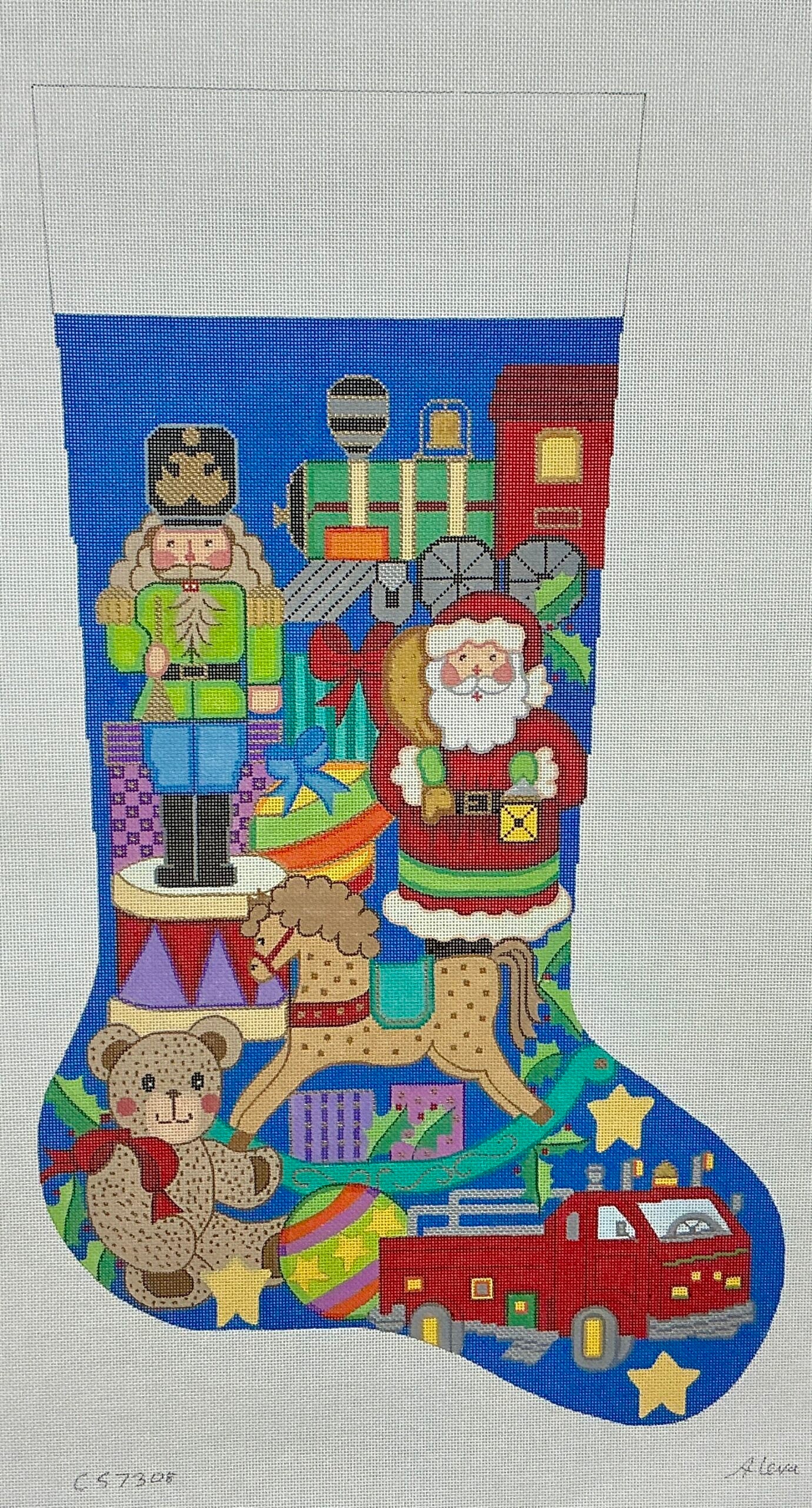 Trains, Trucks and Nutcrackers StockingCS7308