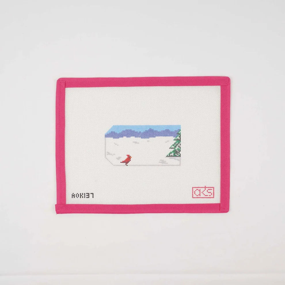 Cardinal Stocking Name Tag AOK137