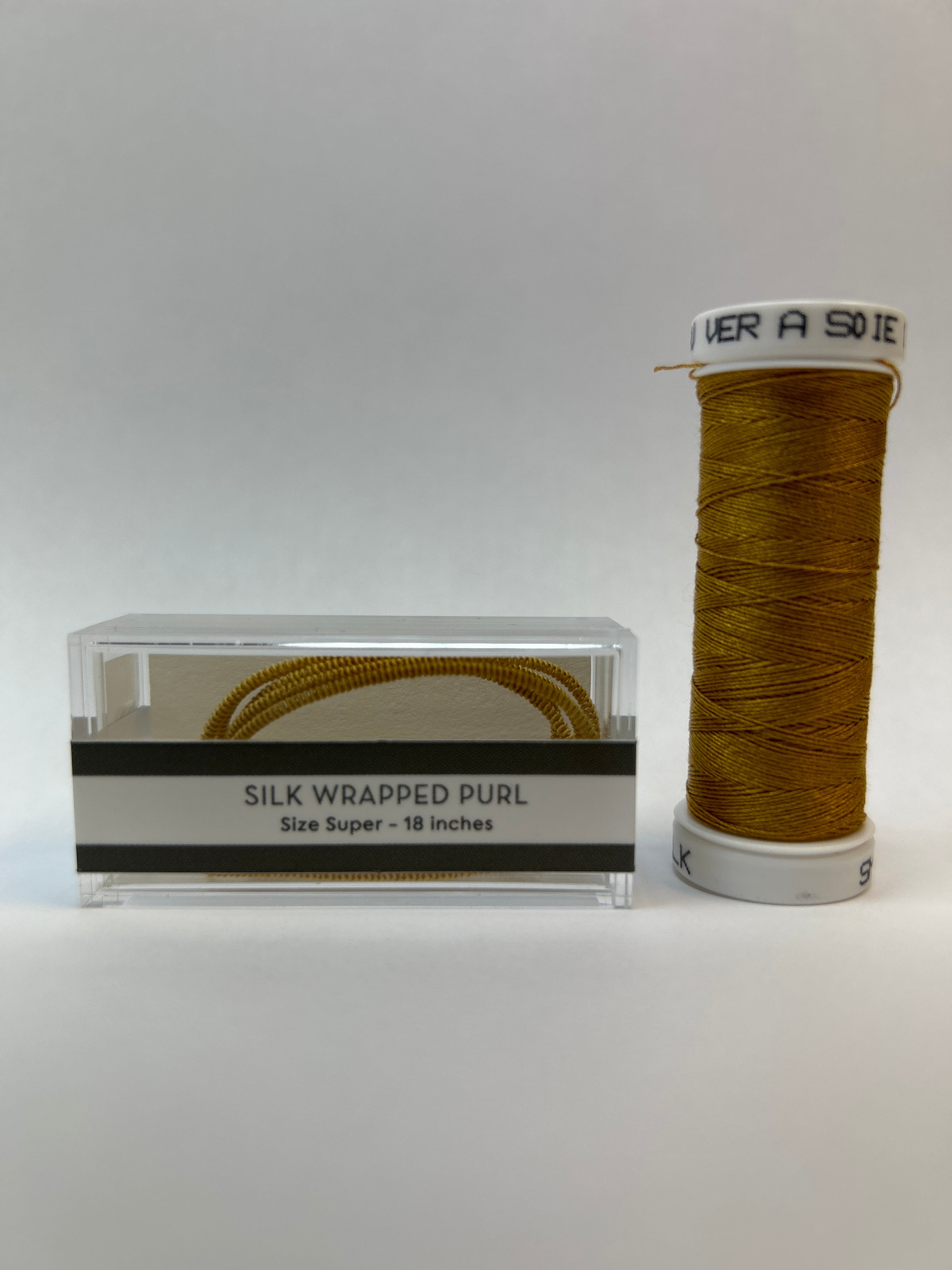 Silk Wrapped Purl Super Size with Couching Thread