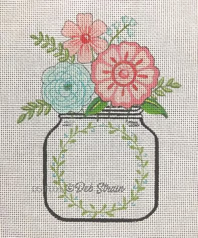 Mason Jar Floral DS-FL01