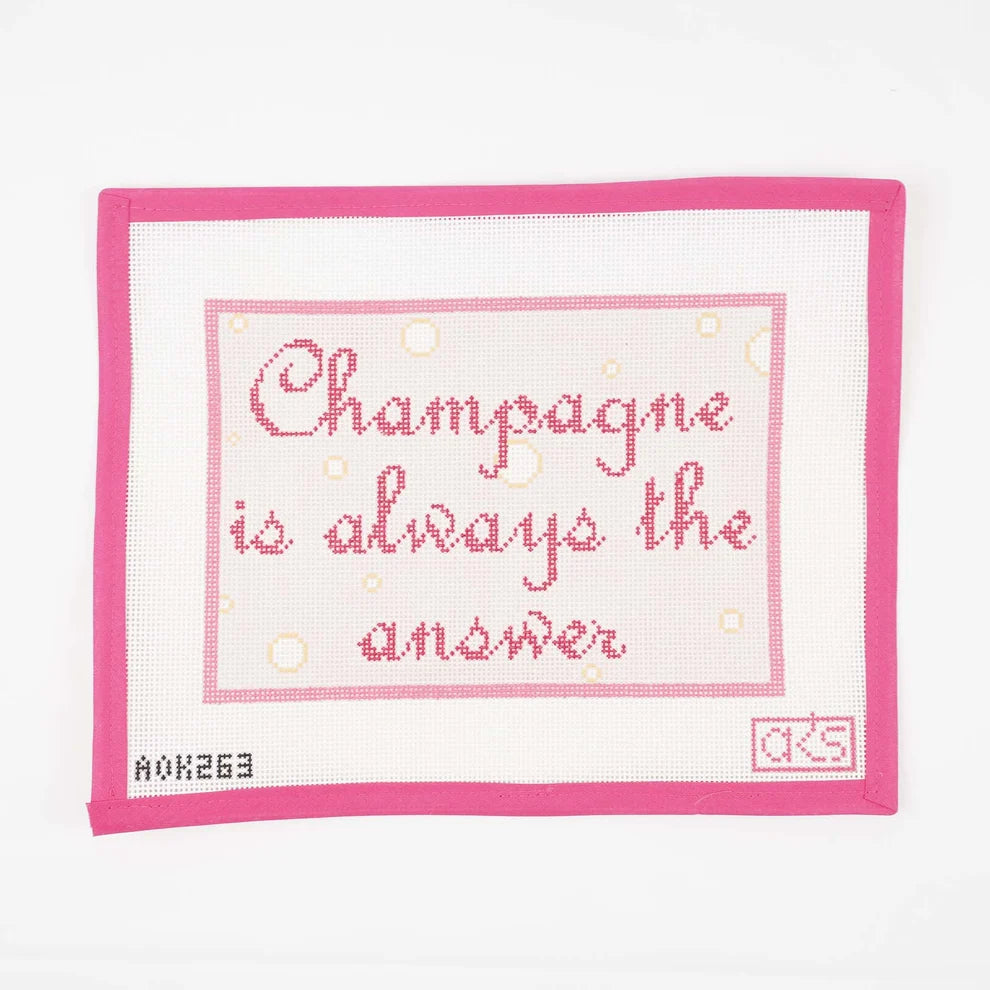 Champagne is Always the Answer French Script AOK263