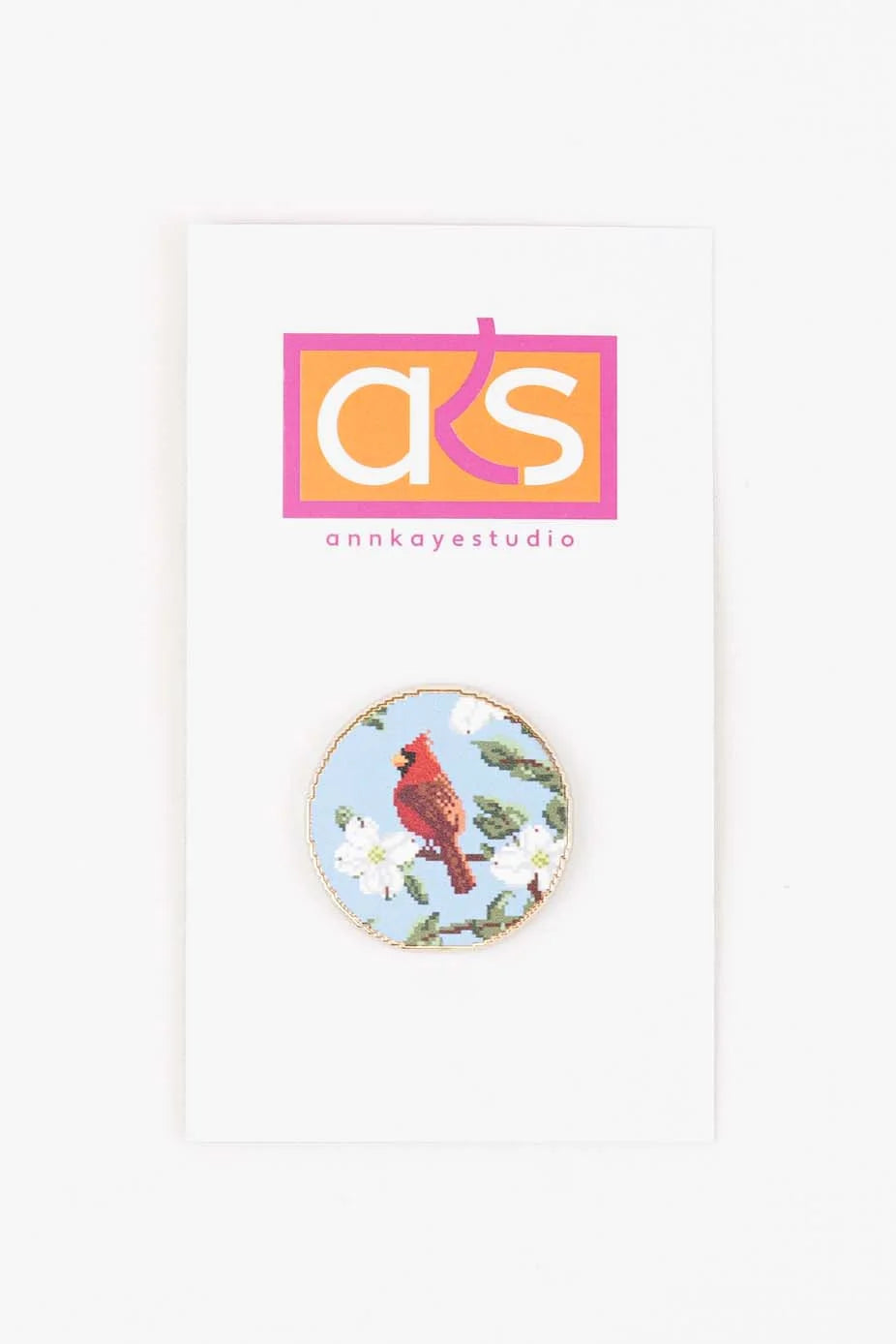 Cardinal in a Dogwood Needleminder NM 24