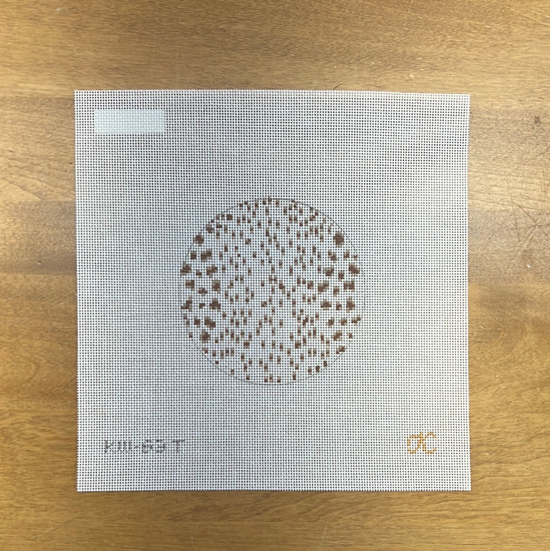 French Dots Round-Tan KW63-T