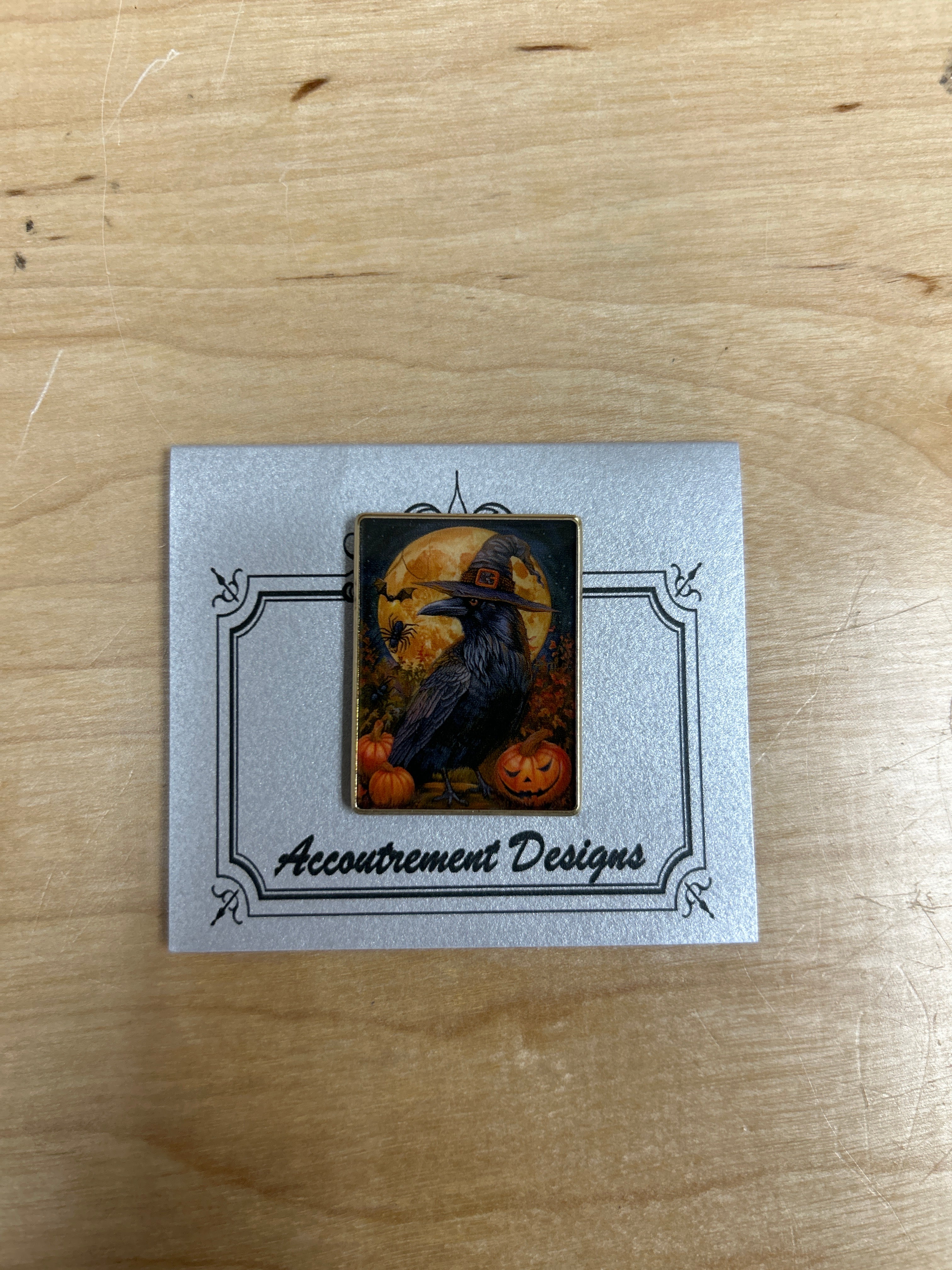 Raven Jack-o’-lantern Needleminder