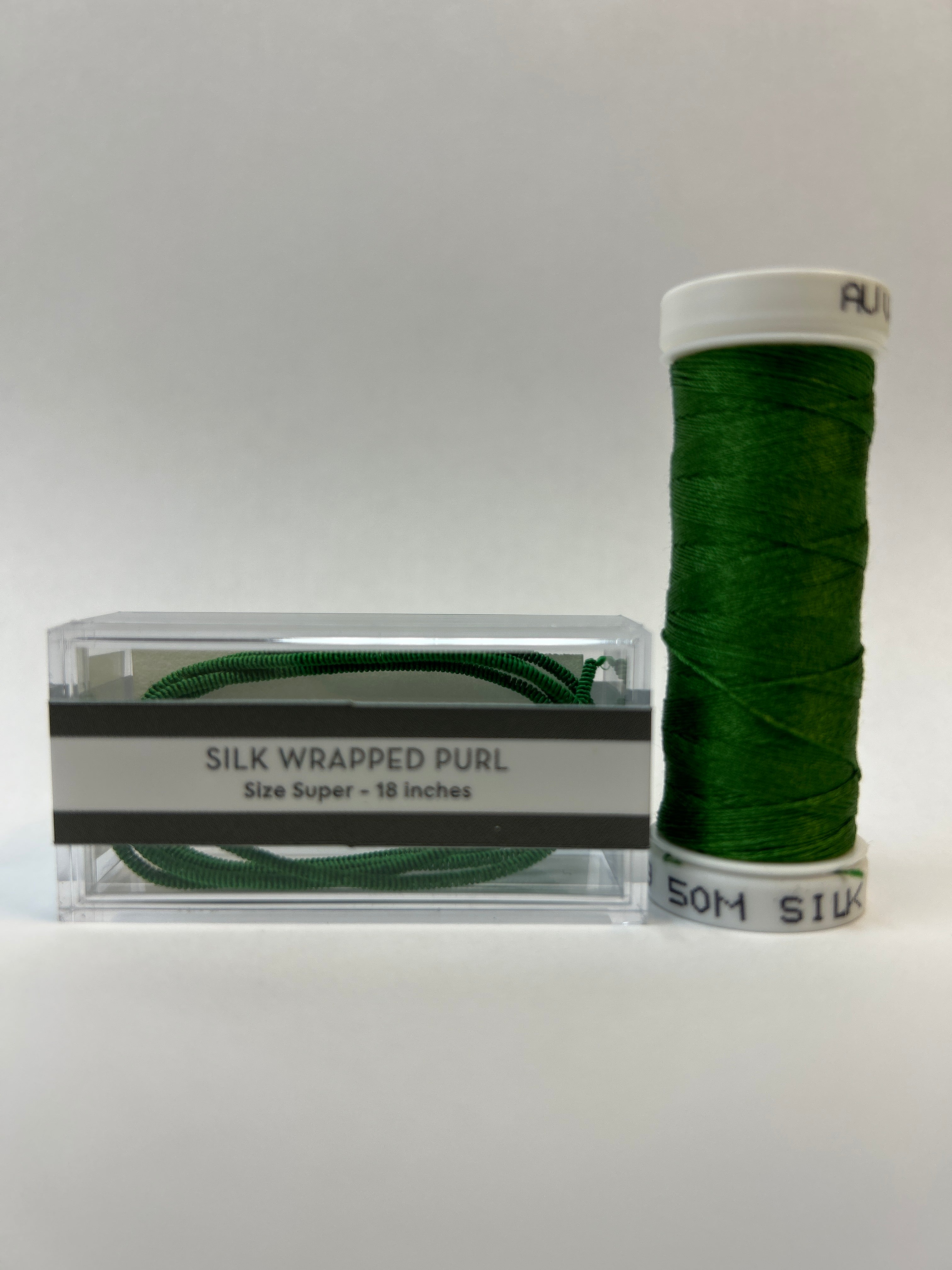 Silk Wrapped Purl Super Size with Couching Thread