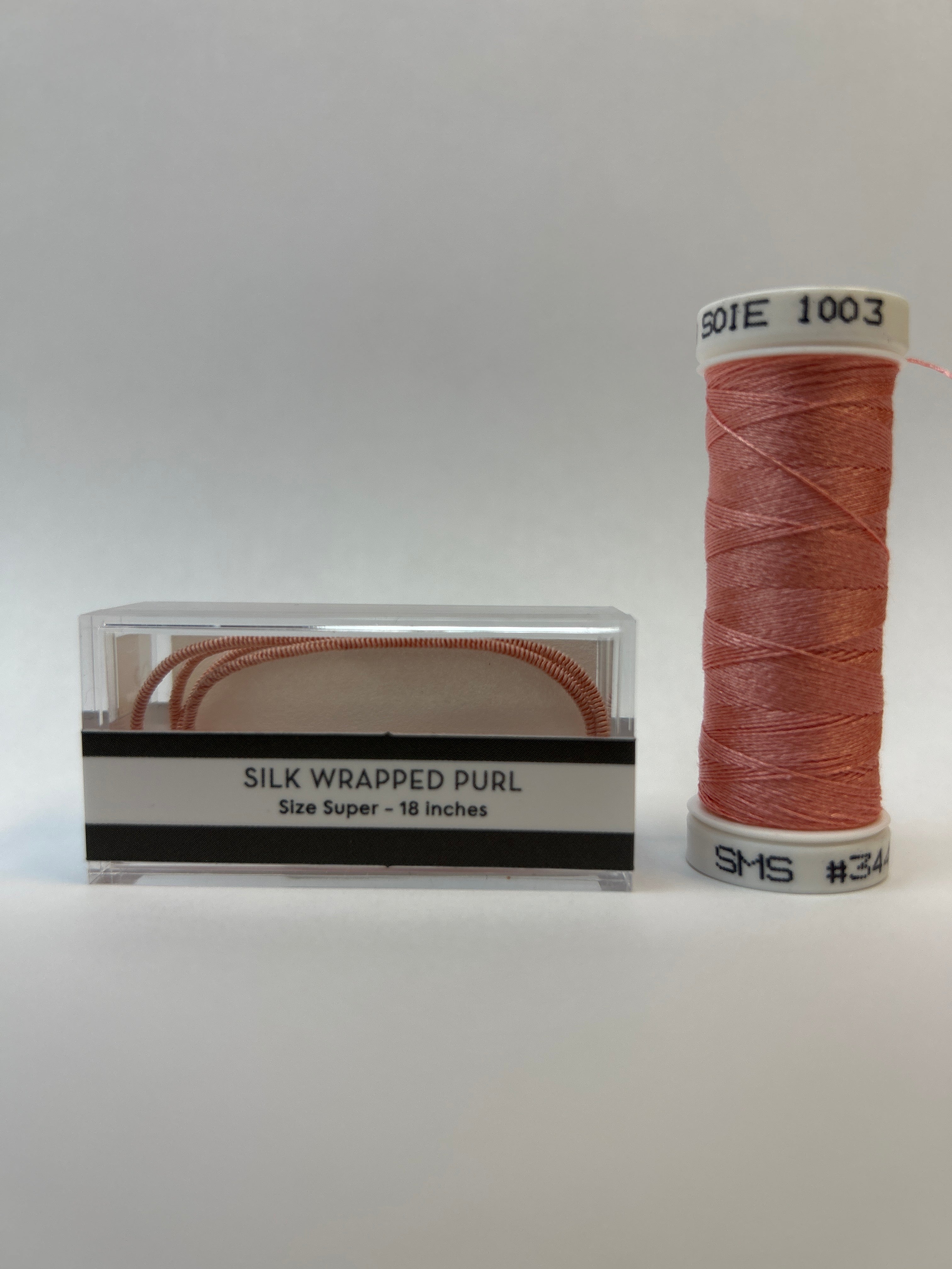 Silk Wrapped Purl Super Size with Couching Thread