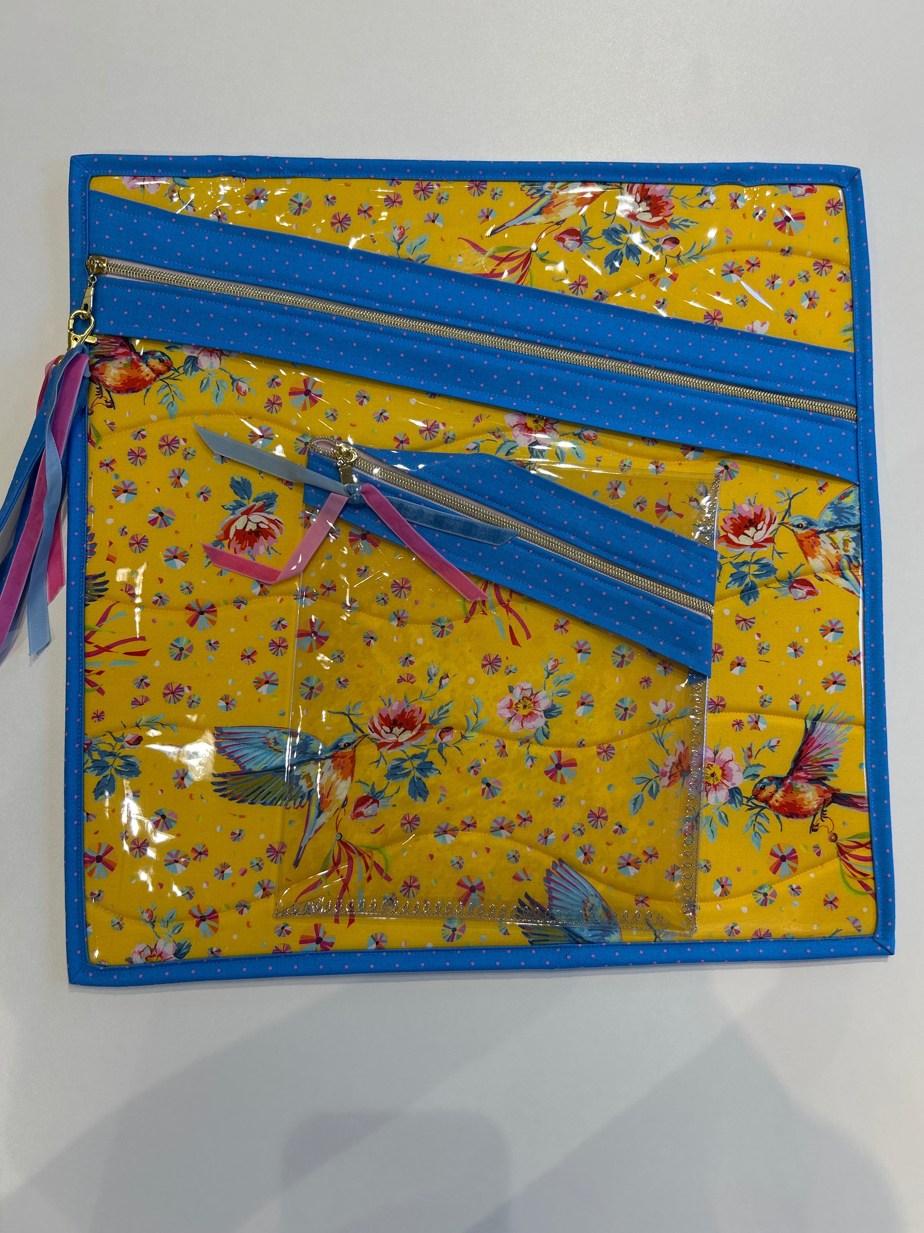 Large Angle Quilted Project Bag Set