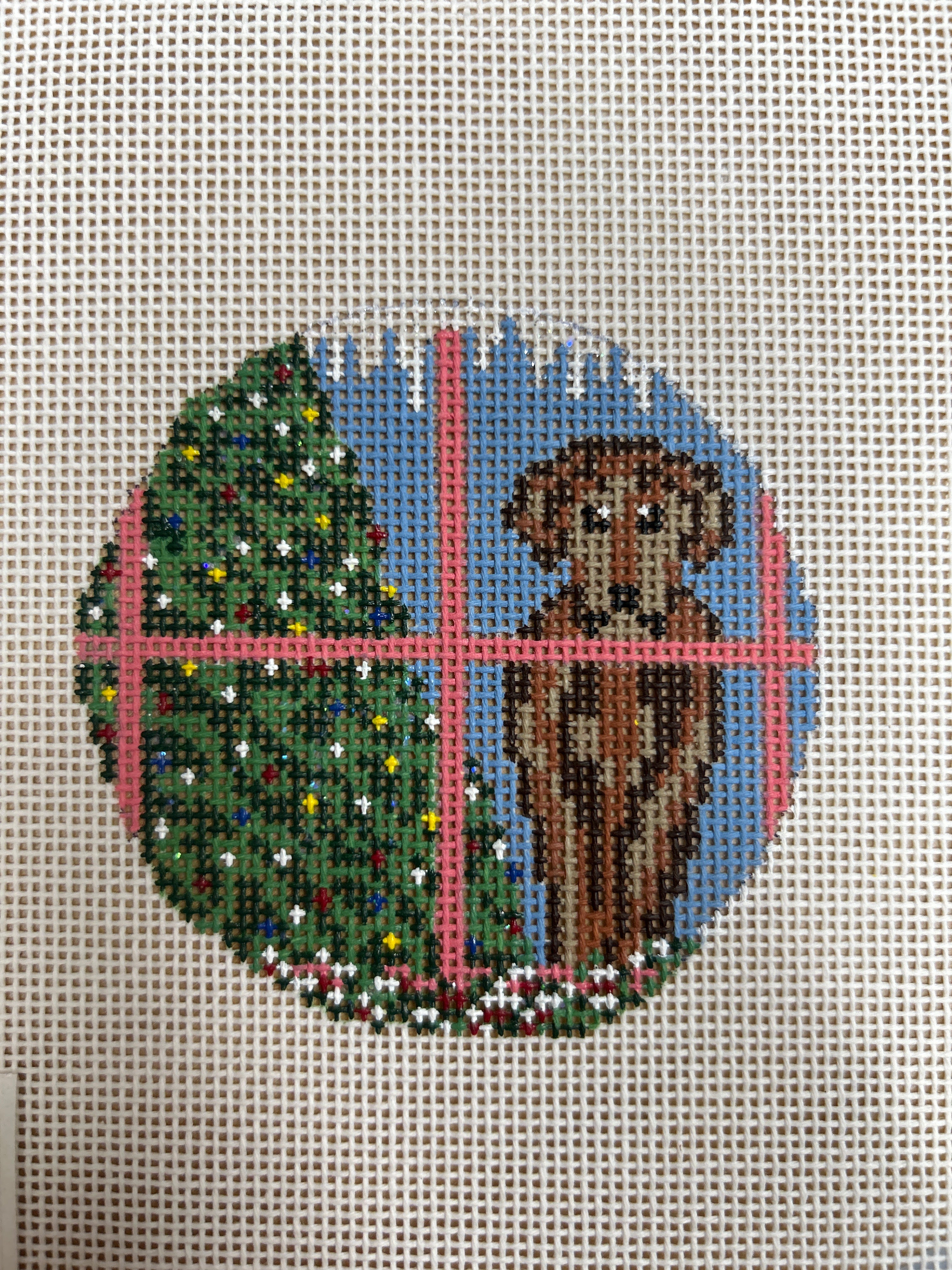 Chocolate  Lab Christmas Ornament NC 1774