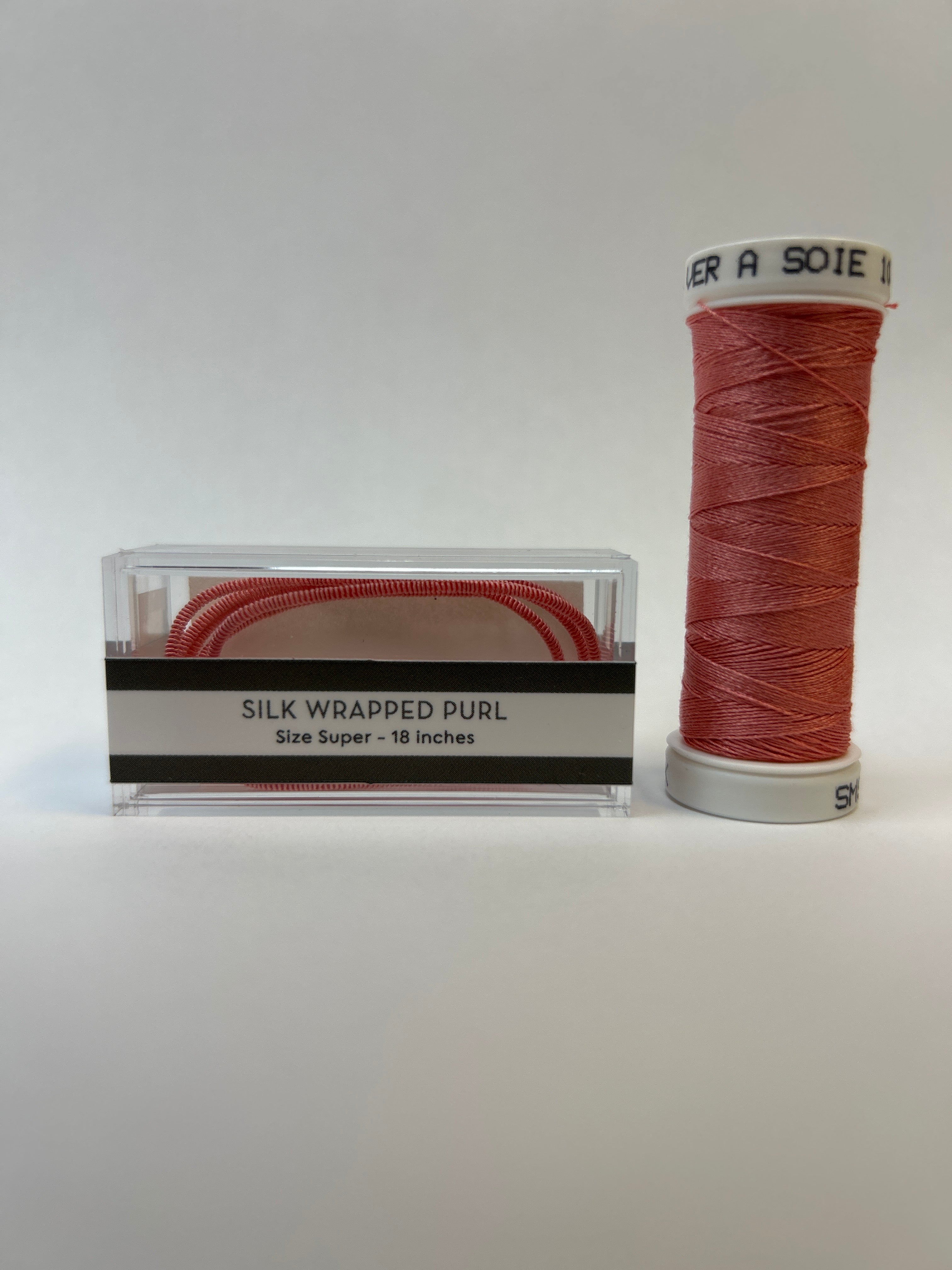 Silk Wrapped Purl Super Size with Couching Thread