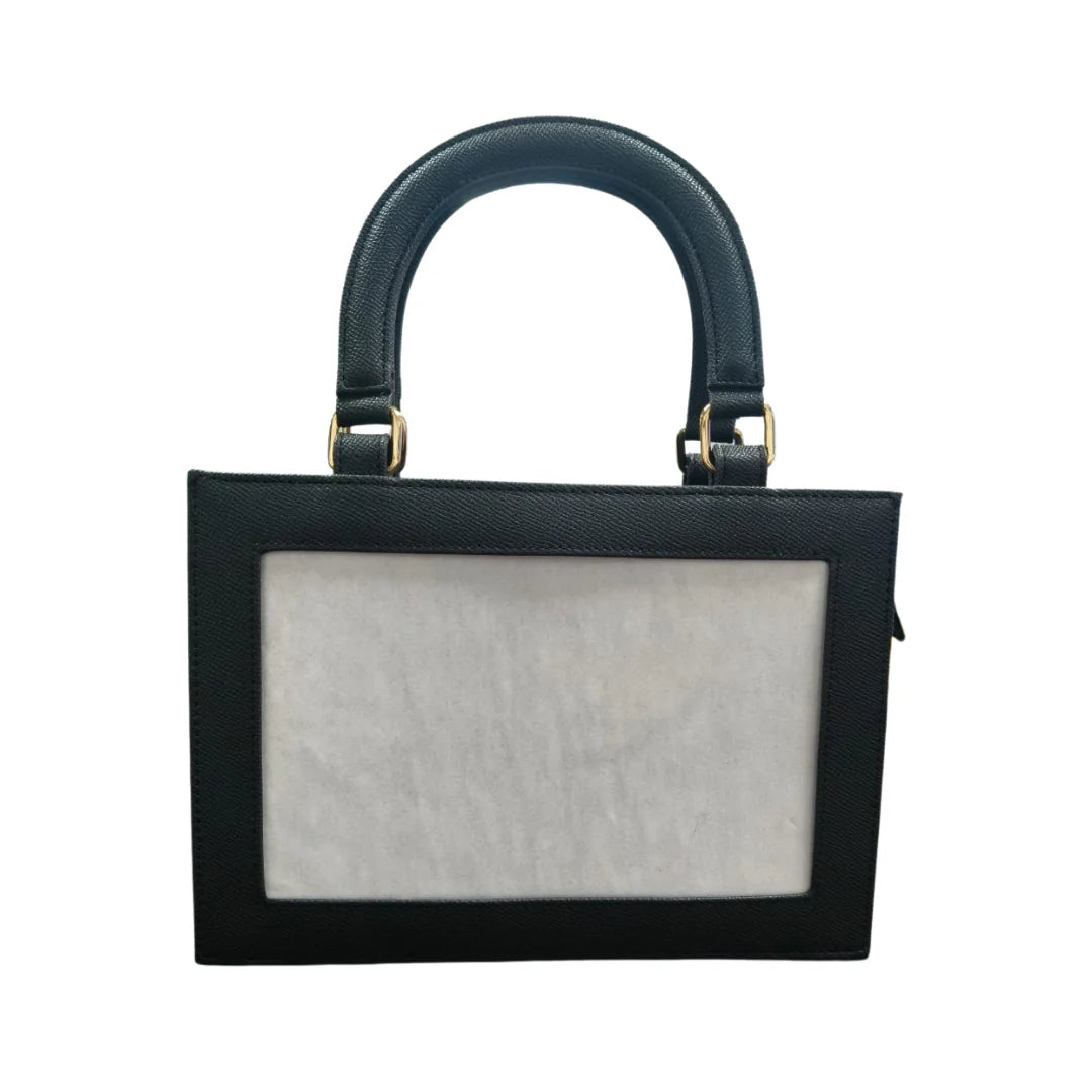 Needlepoint Self Finishing Purse- Black