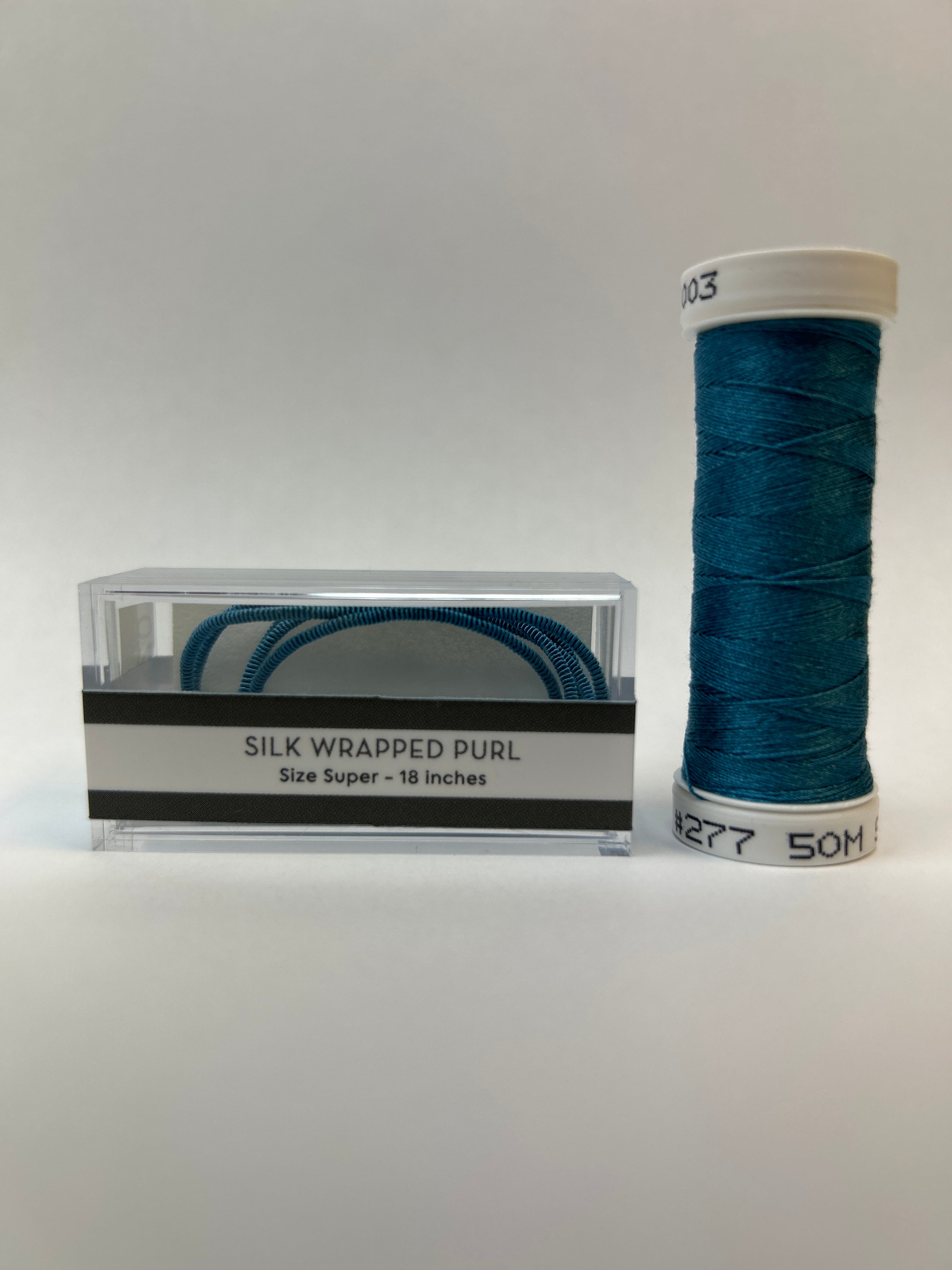 Silk Wrapped Purl Super Size with Couching Thread