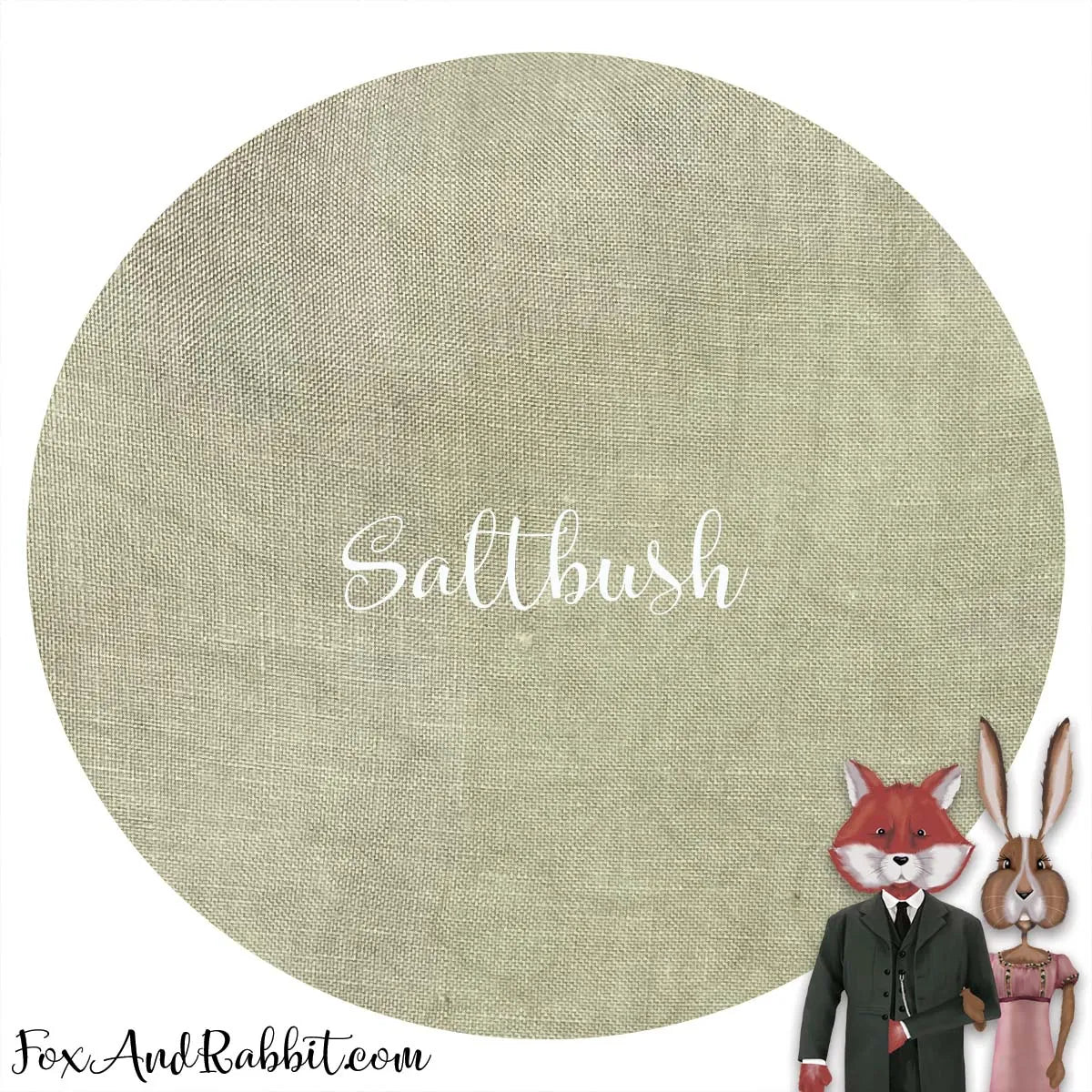 Saltbush 36 Count Linen Fat Quarter