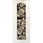 Karen's Damask Bookmark- Black & White Wg12584