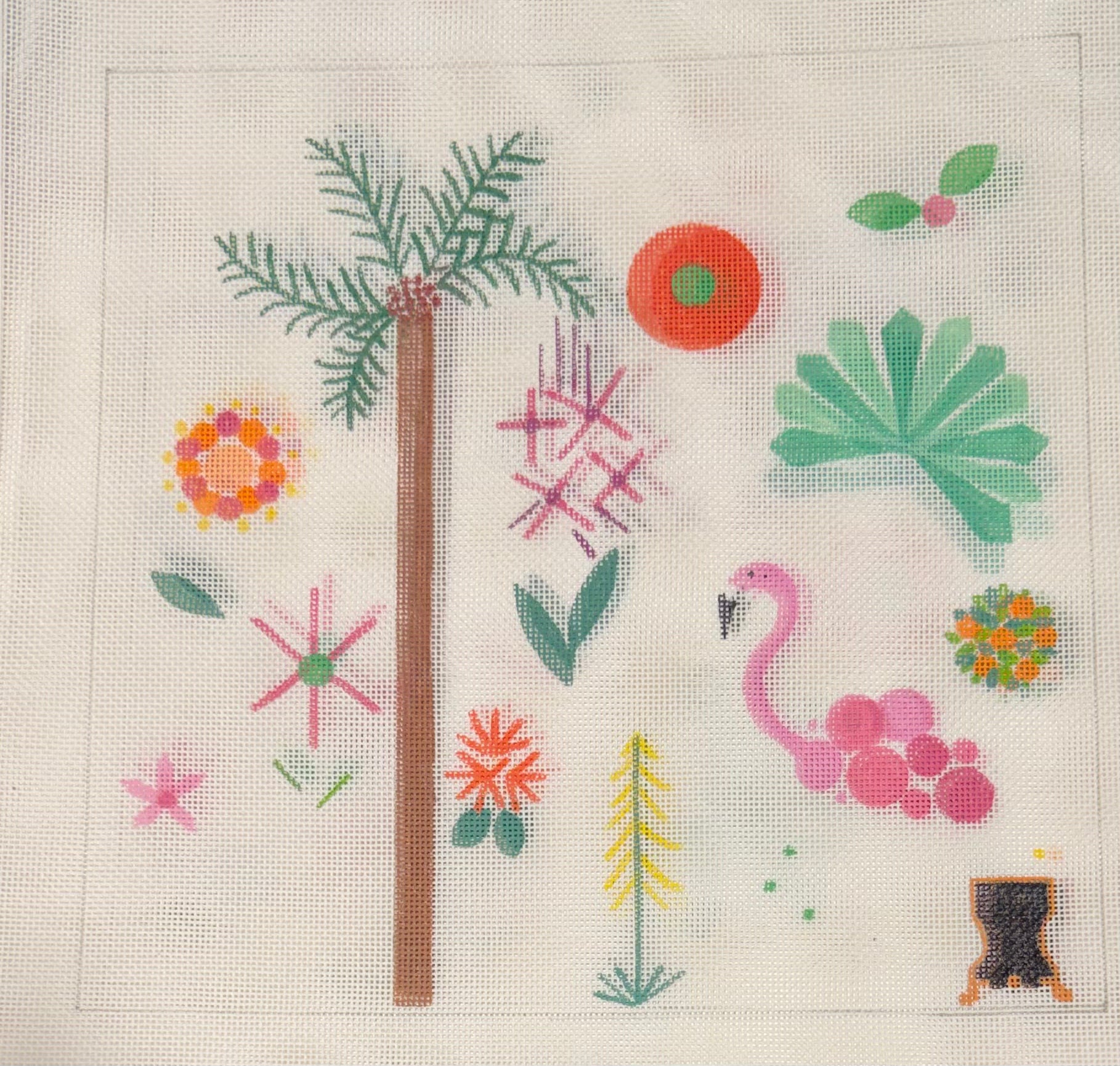 Flamingo and Palms Lollipops by Tamara Abdee