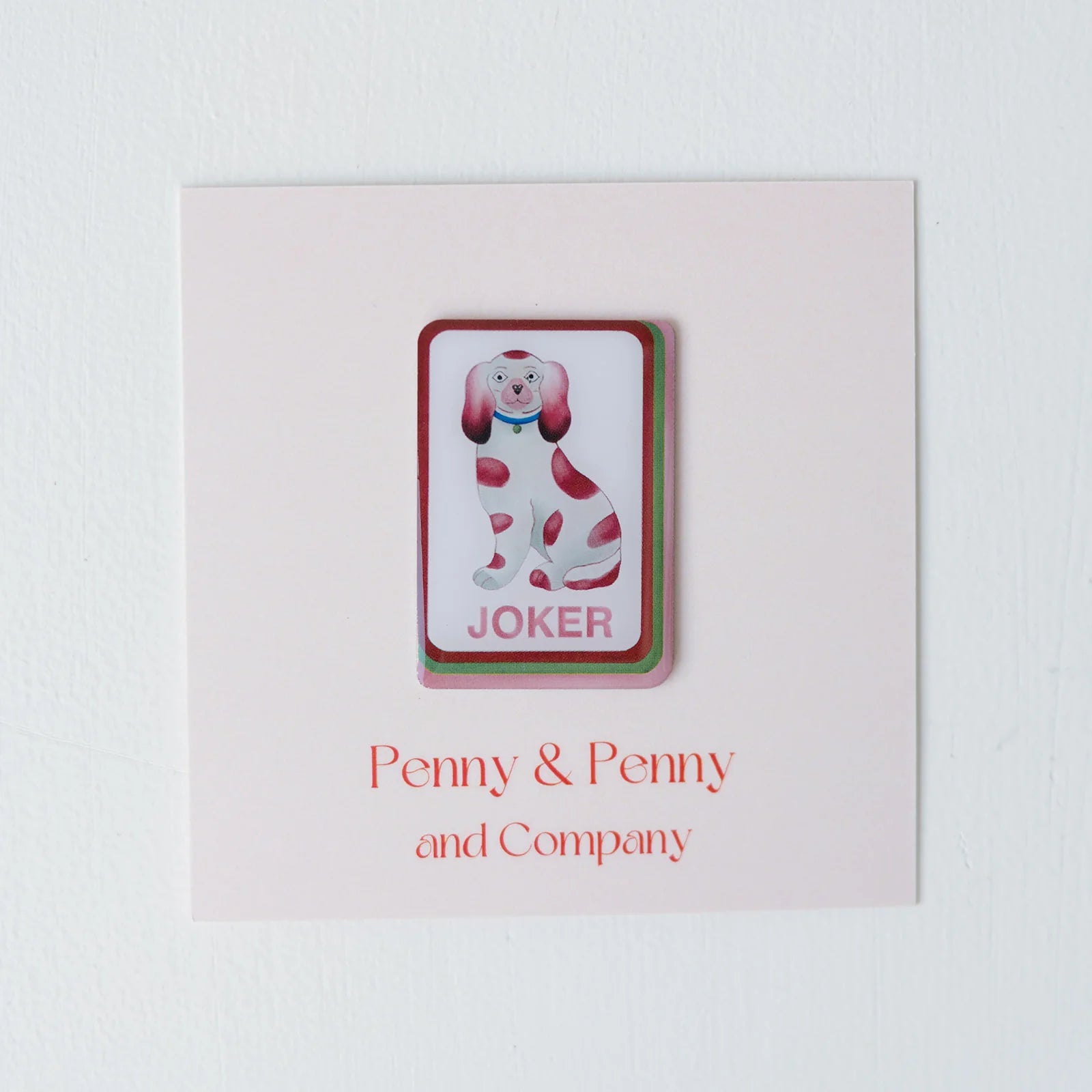 Joker Dog Mahj Tile Needle Minder