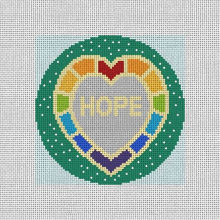 Hope Rainbow Heart HPNP02