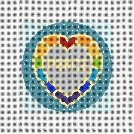 Peace Rainbow Heart HPNP03