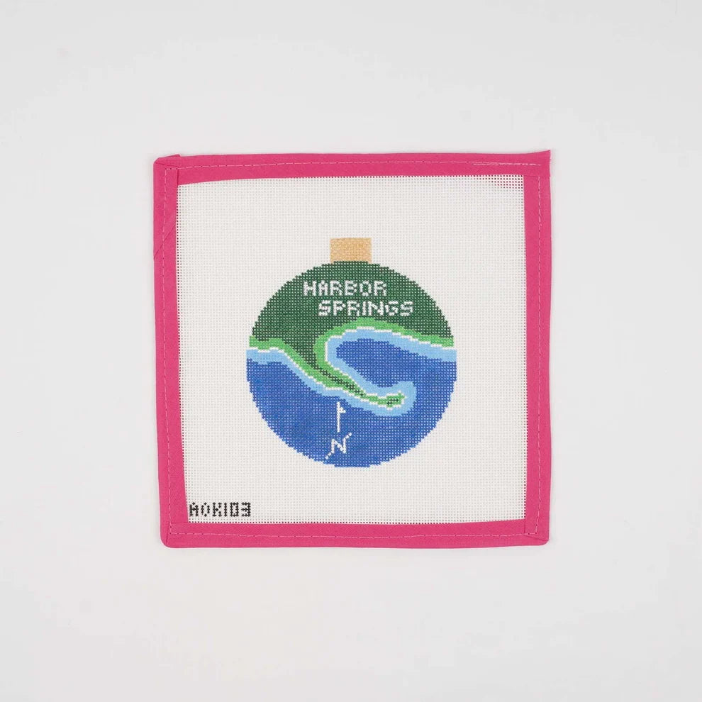 Harbor Springs - Map ornament AOK103