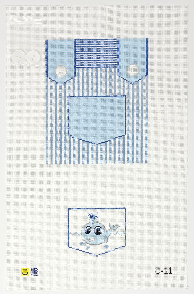 Overalls - Blue, Whale C-11