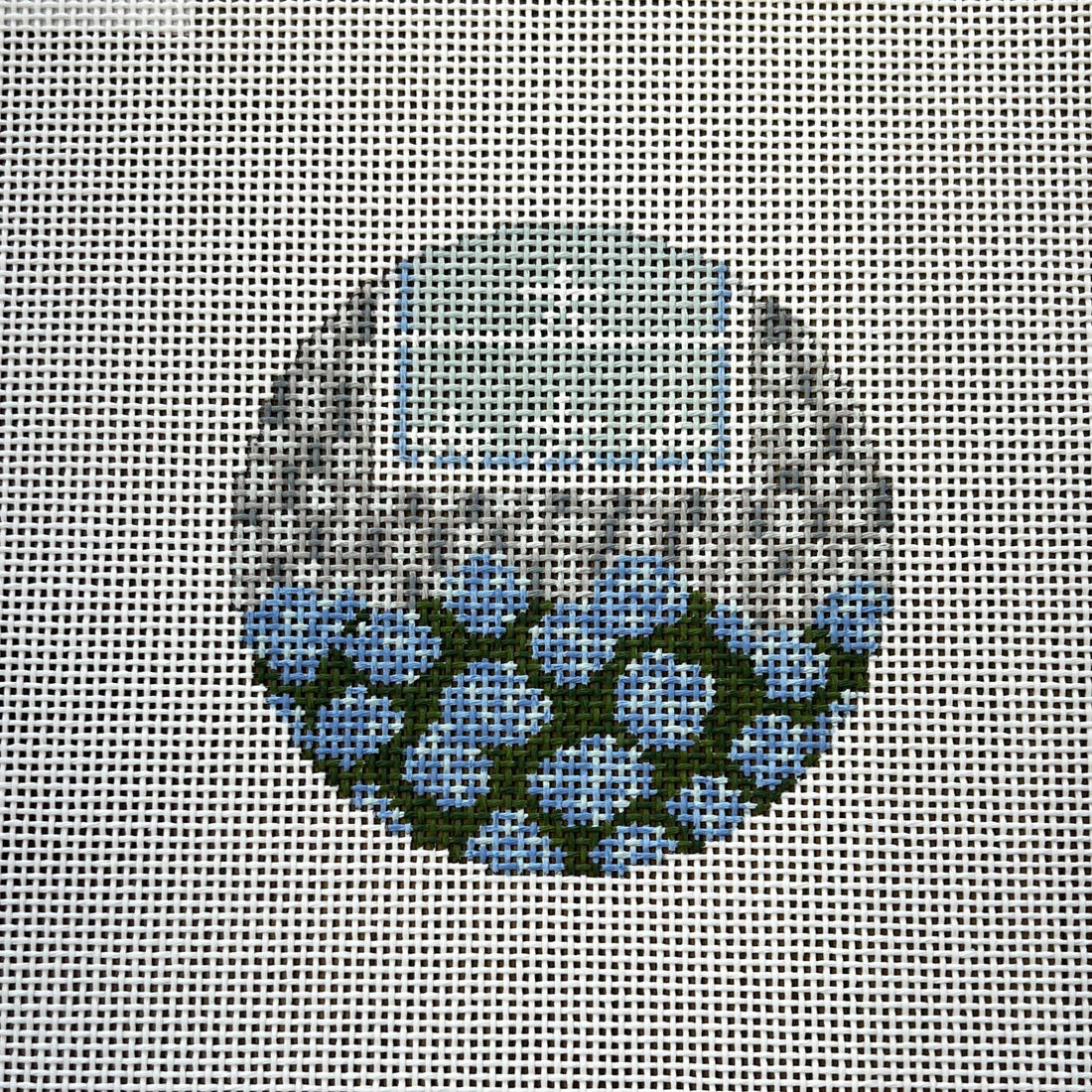 Shingles and Stars Round Blue MS74B