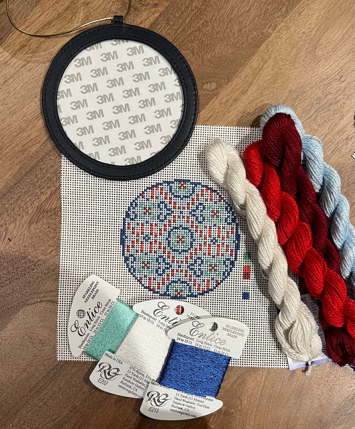 Candy Cane Ornament Stitch Break Designs — Needlepoint Junction