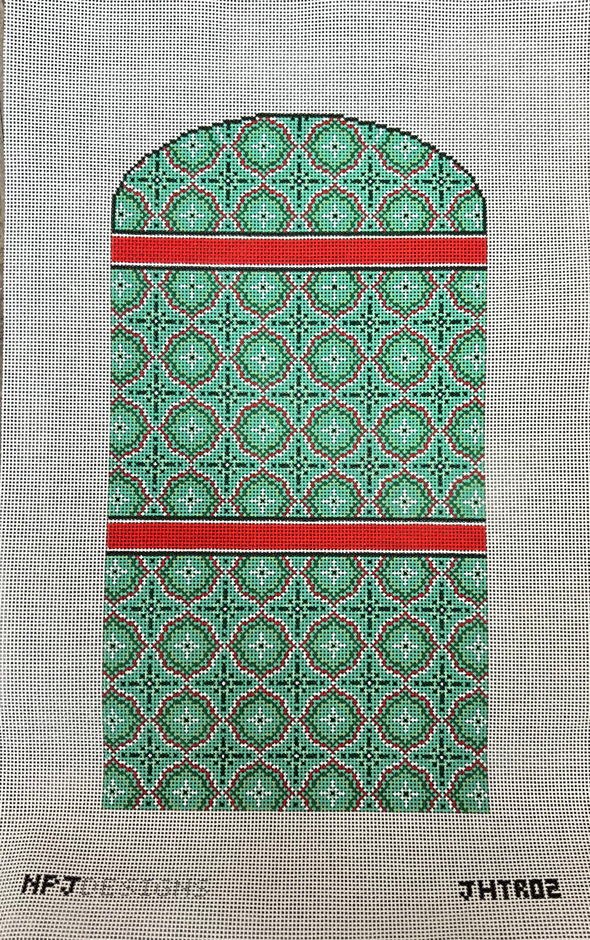 Green and Red Trifold JHTR02