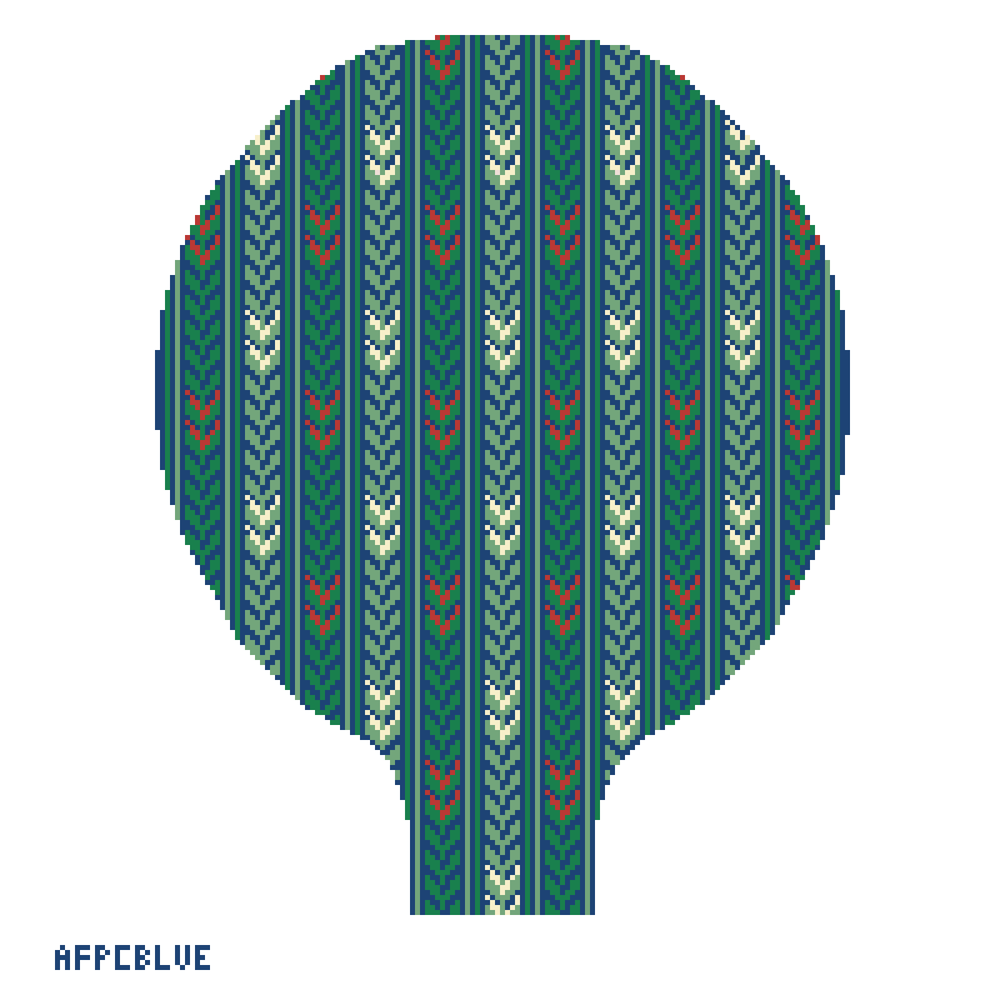 Pickle Ball Racquet Cover  Blue and Green
