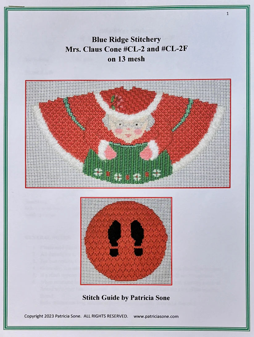 Mrs. Claus Stitch Guide CL2-SG