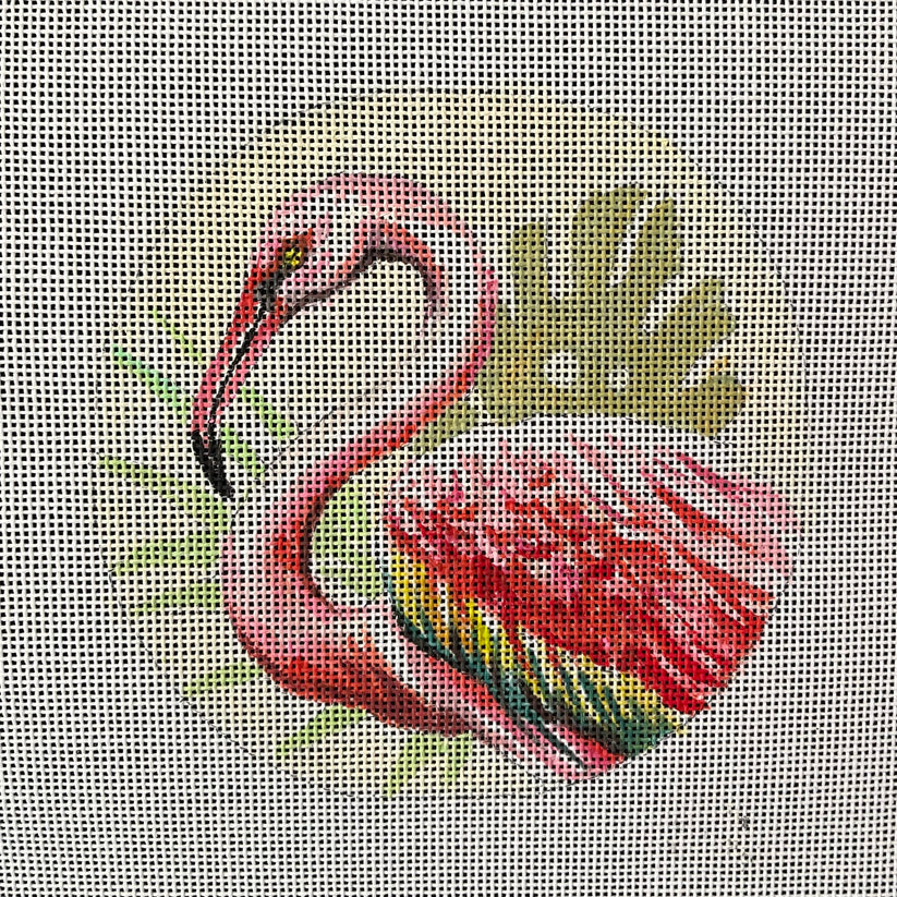 Flamingo with Palms IN814