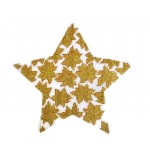 Poinsettia Star-Gold 6" WG11766