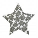 Poinsettia Star-Silver 6" WG11765