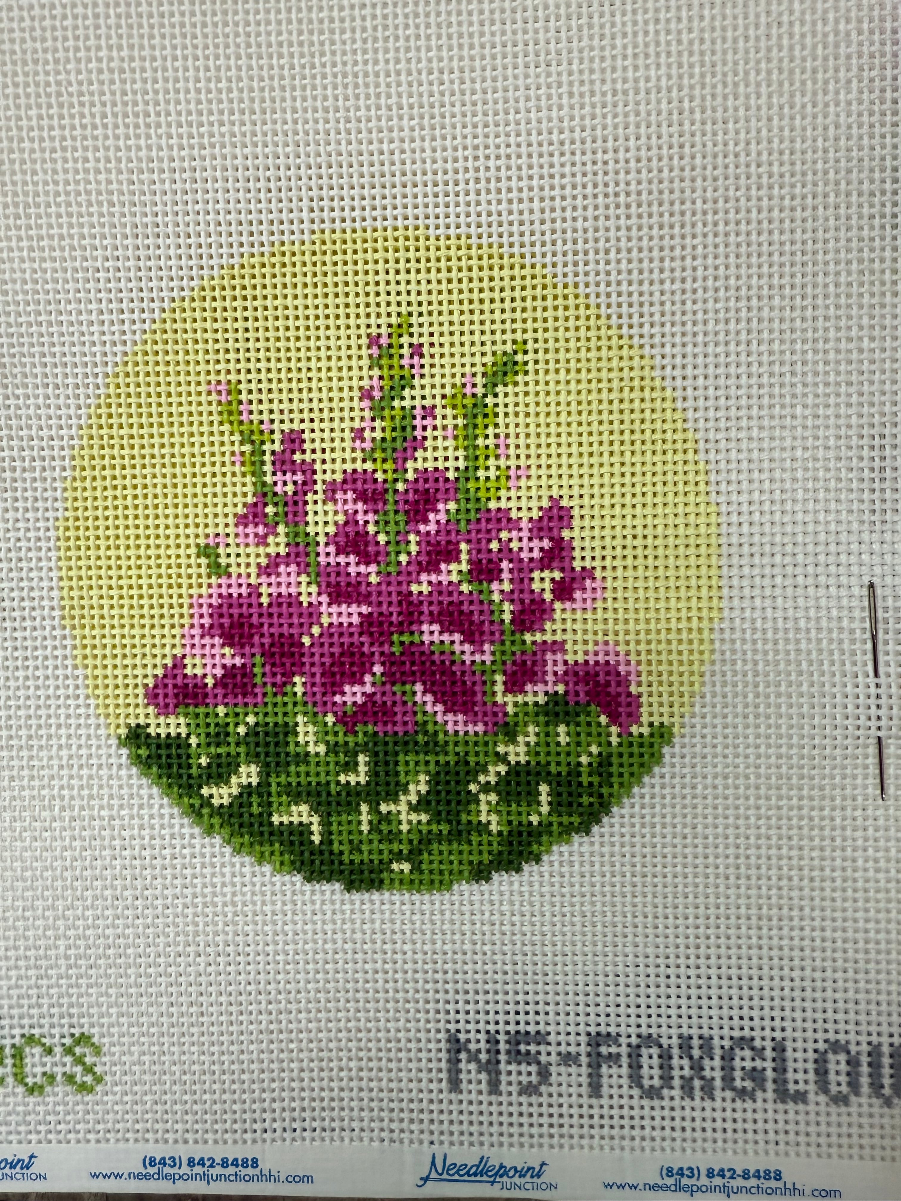 Floral 5" Round Designed by Elizabeth Crane Swartz