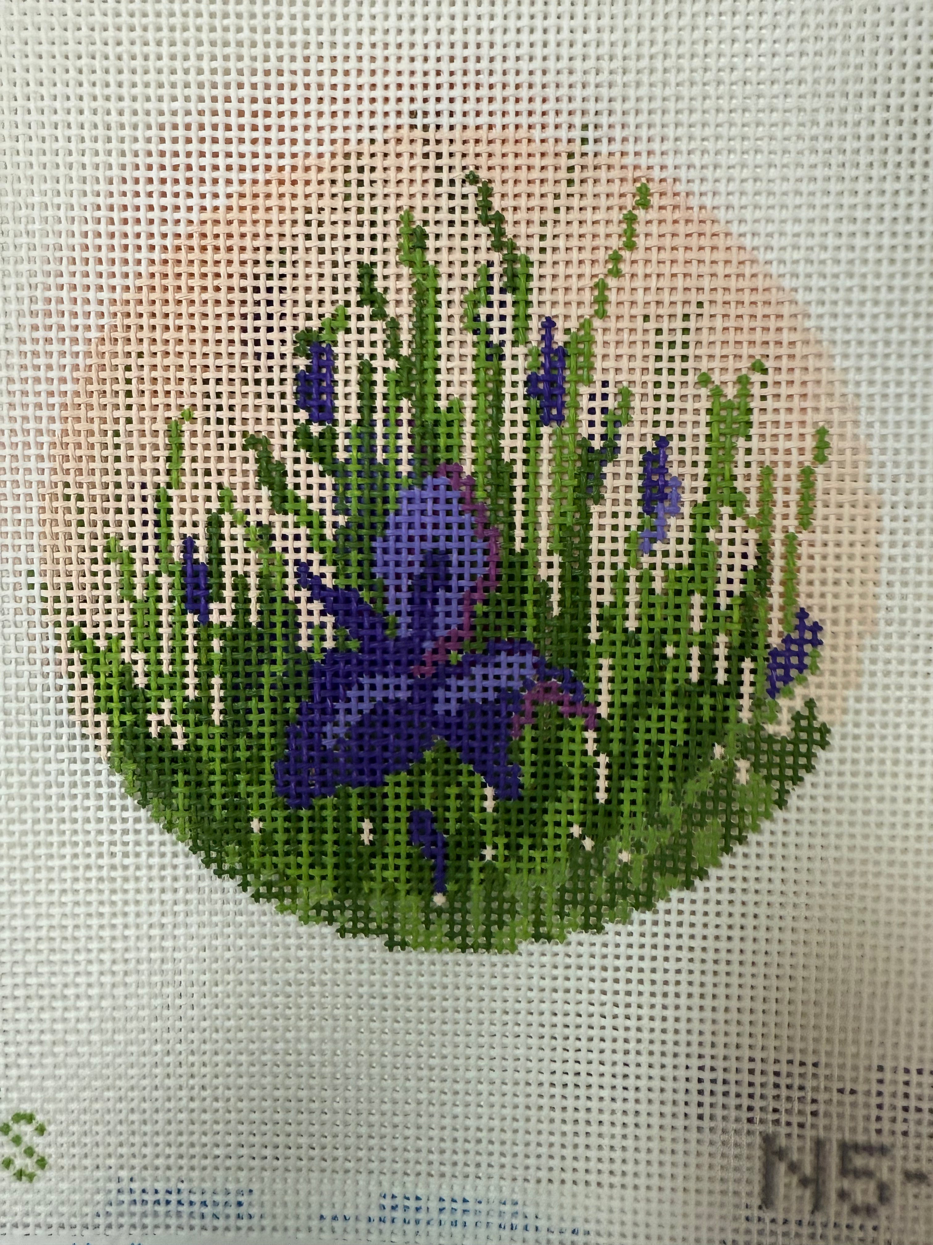 Floral 5" Round Designed by Elizabeth Crane Swartz