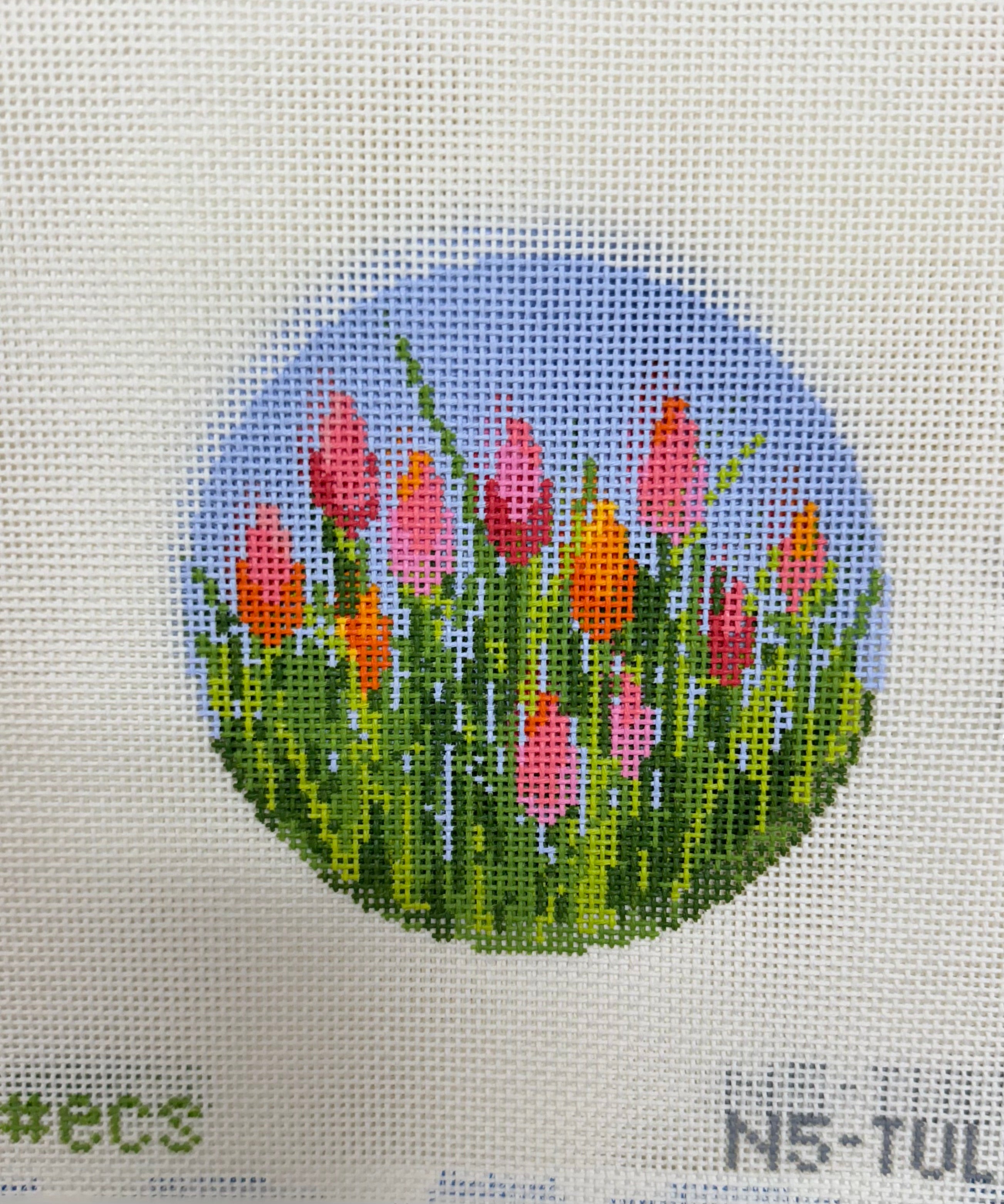 Floral 5" Round Designed by Elizabeth Crane Swartz