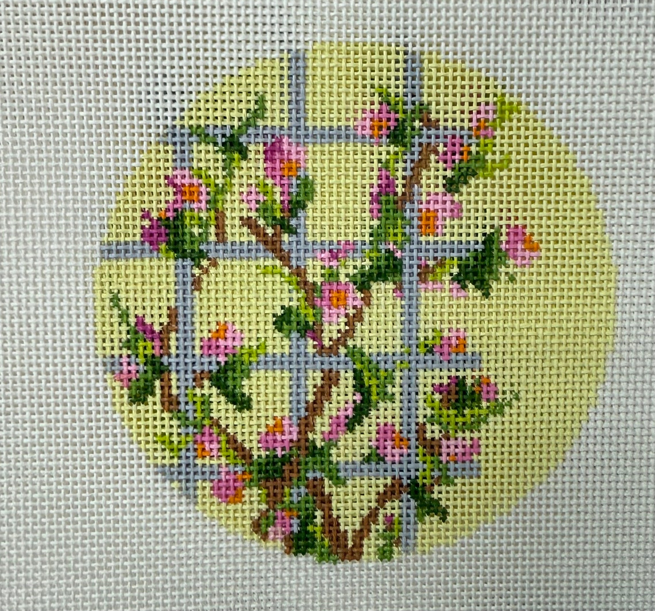 Floral 5" Round Designed by Elizabeth Crane Swartz