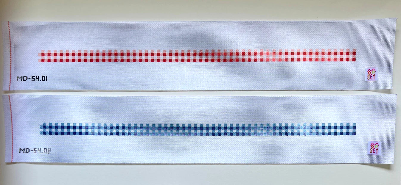 Hatband - gingham/blue MD-54.02