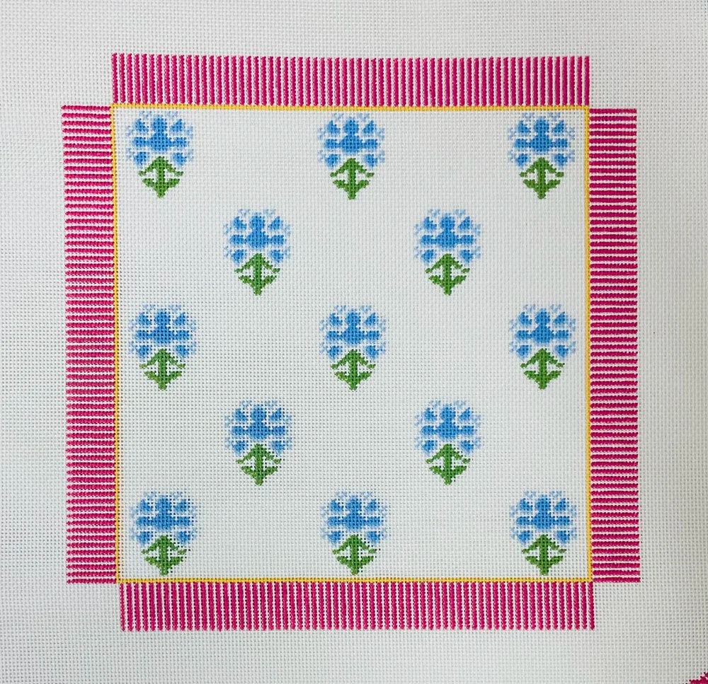 Anne Fisher Yellow Block Print with Green Stripe AF309