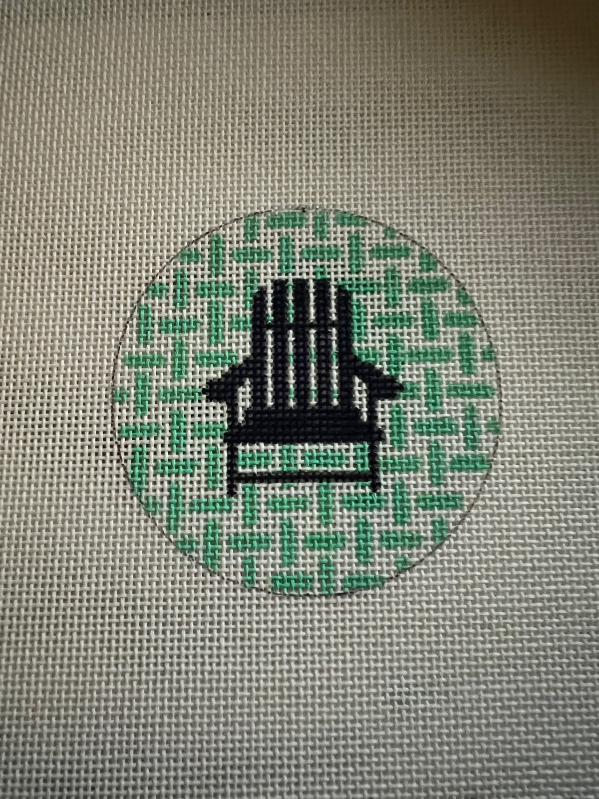 Adirondack Chair Aqua and Blue NTO4 — Needlepoint Junction