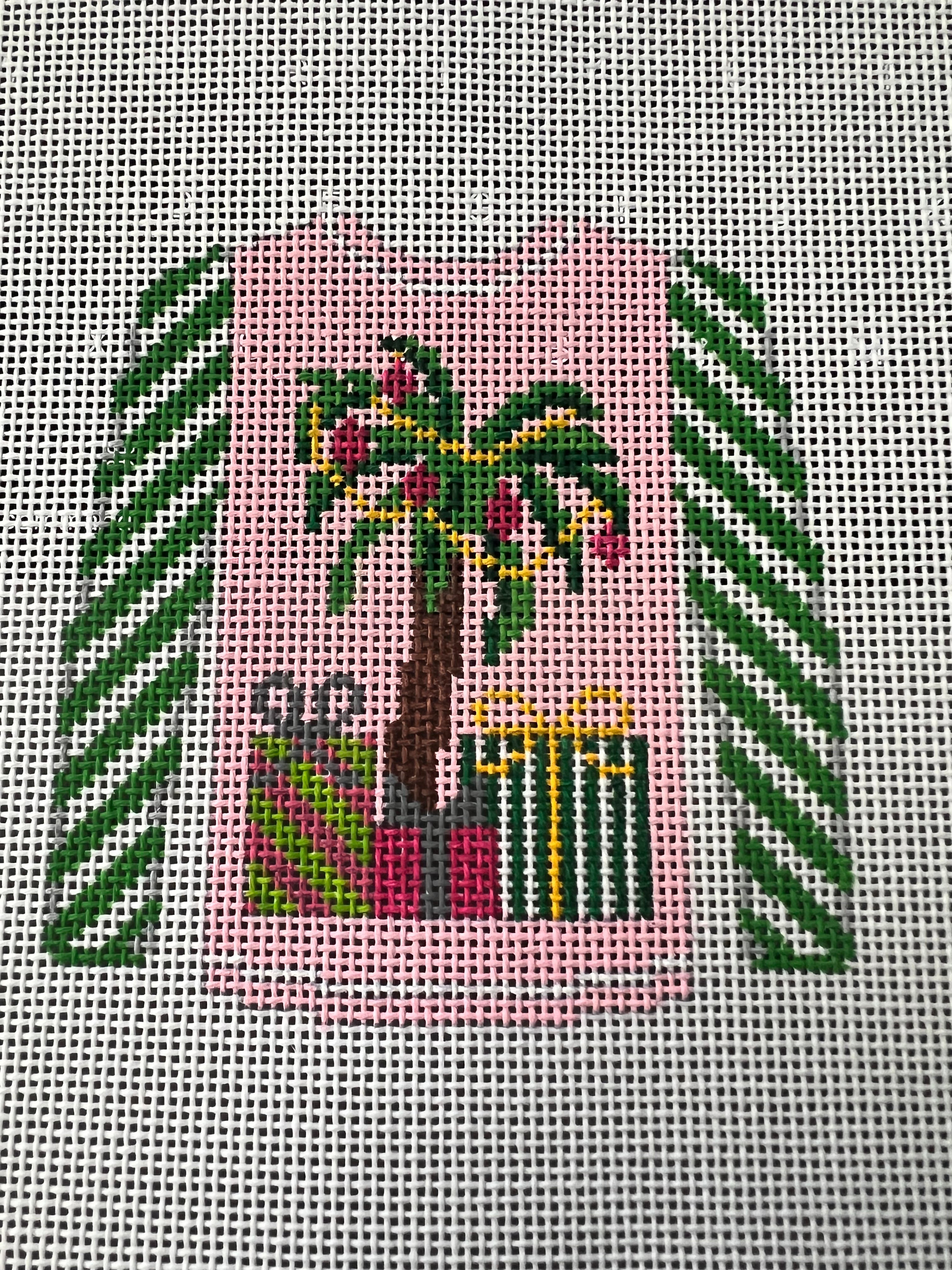 Palm Tree Pink  Sweater 0-199P KK